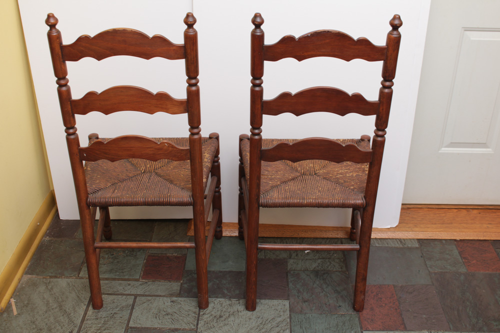 Pair of Vintage Cherry Chairs by Tell City Chair Company