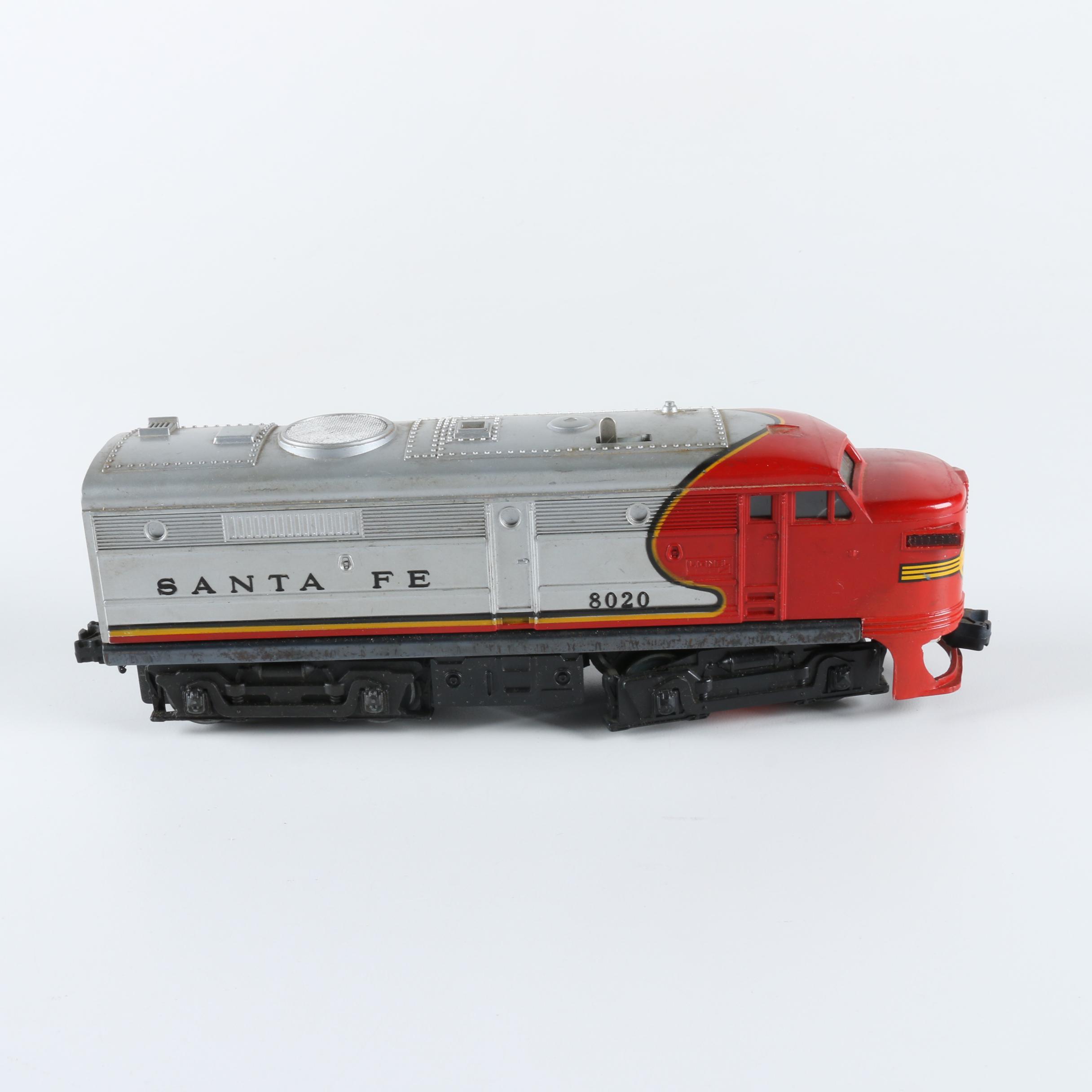 Lionel O Gauge Santa Fe Diesel Engine Set