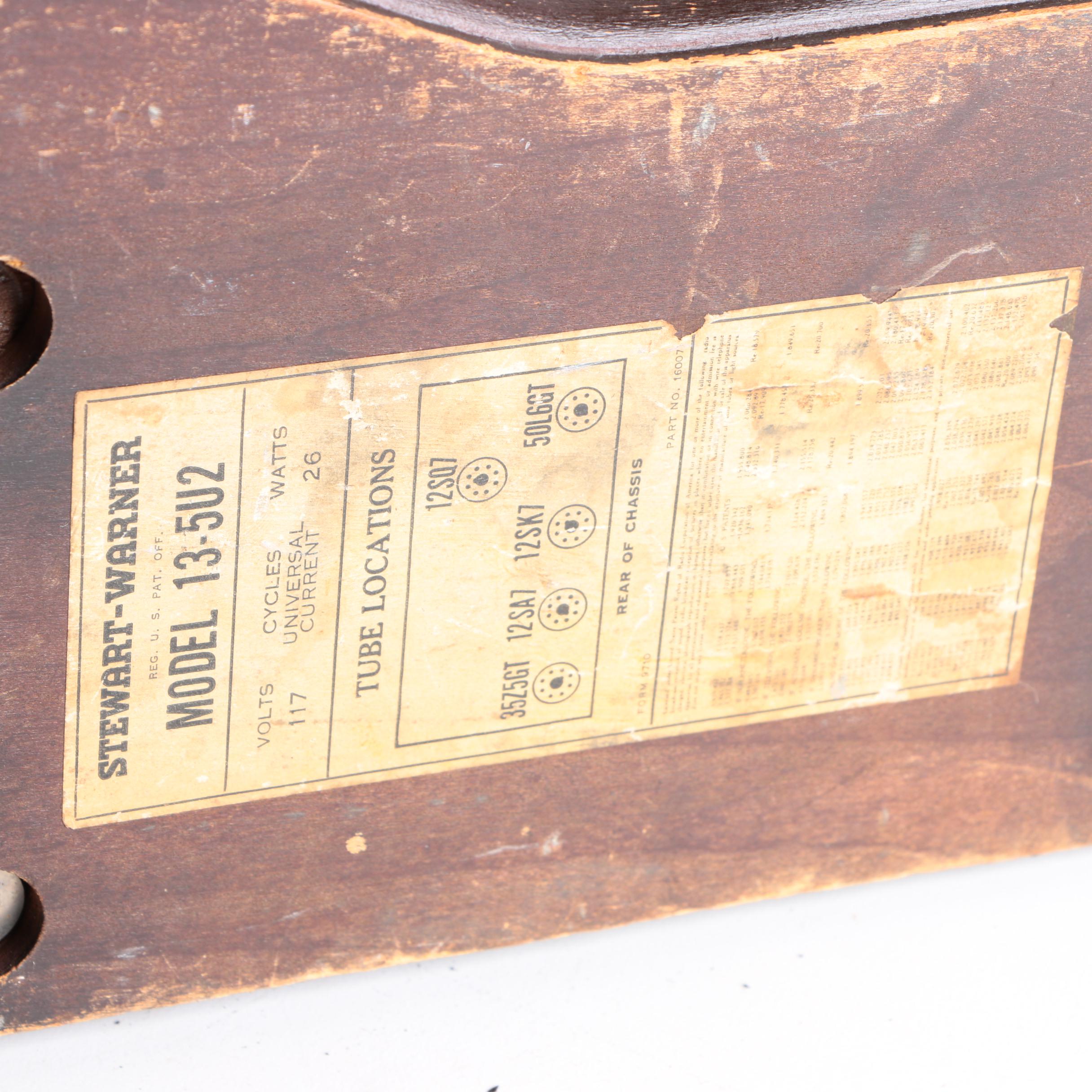 Vintage Stewart-Warner Radio