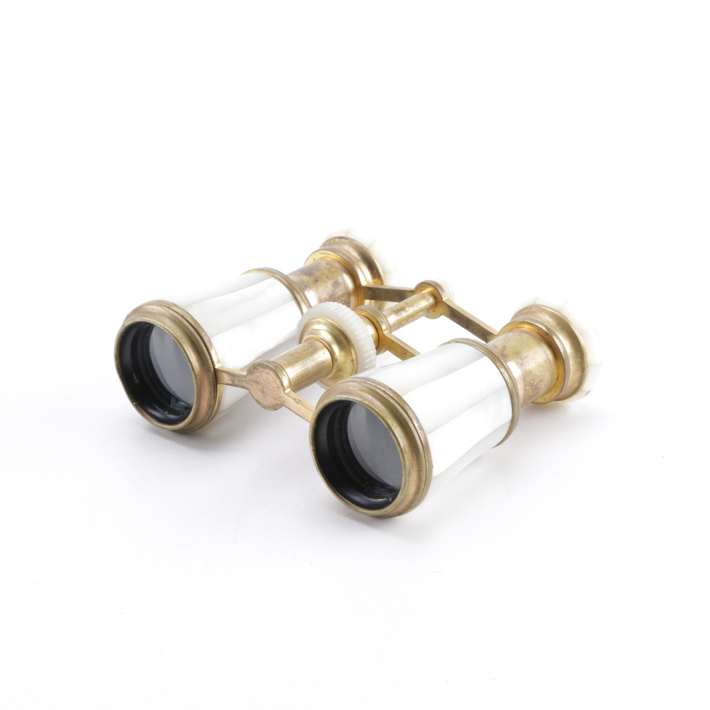 Rodenstock Mother of Pearl and Brass Opera Glasses