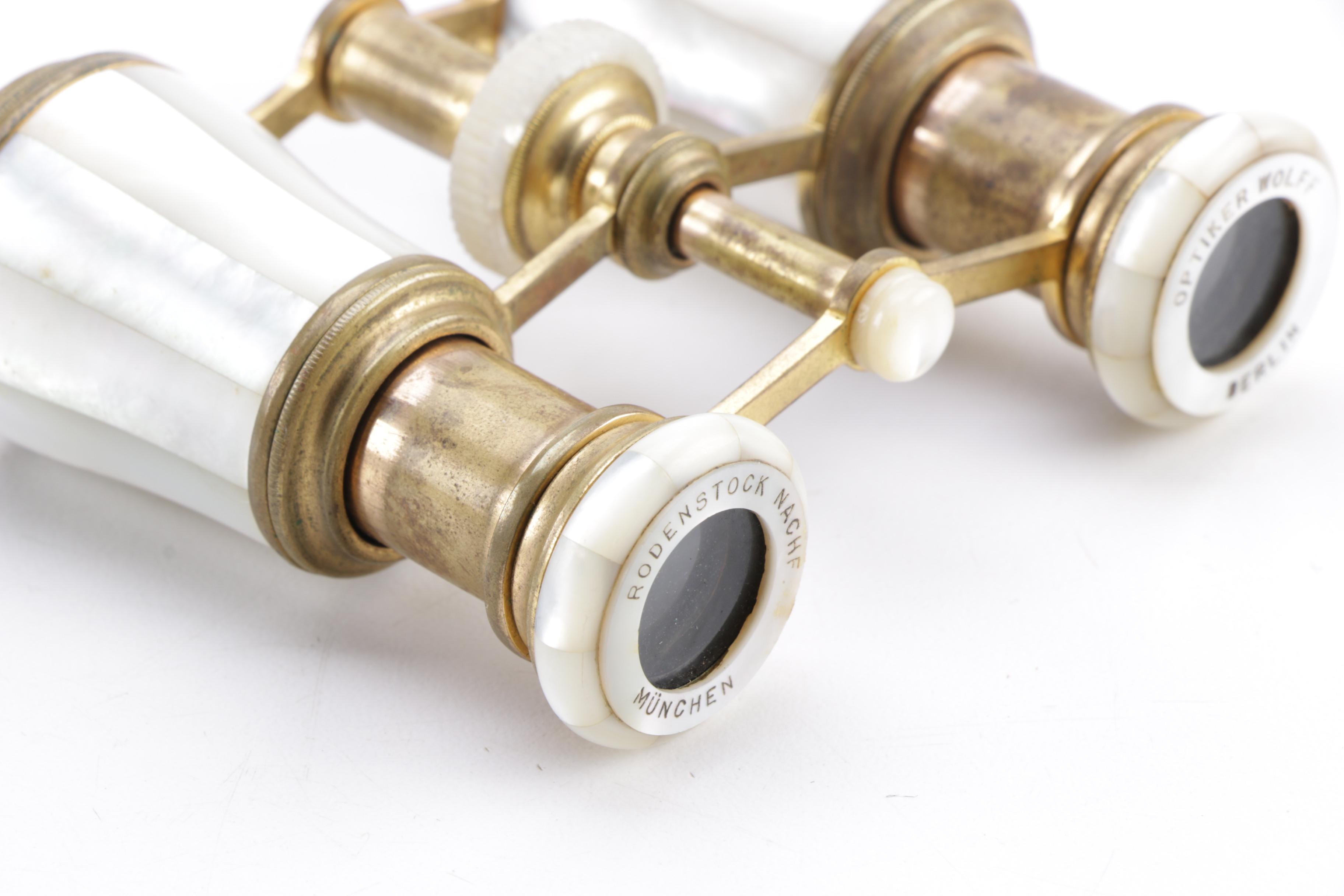 Rodenstock Mother of Pearl and Brass Opera Glasses