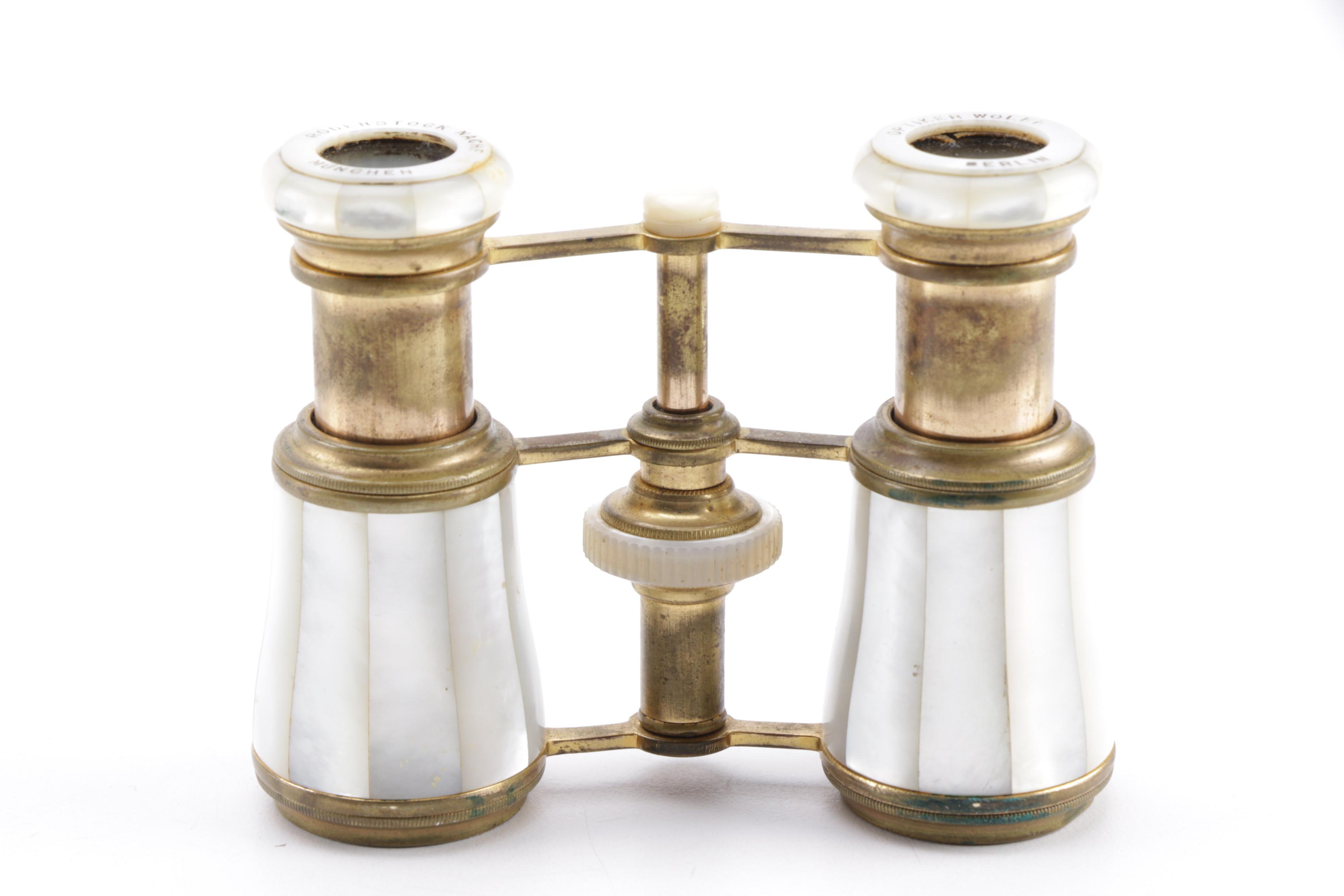 Rodenstock Mother of Pearl and Brass Opera Glasses