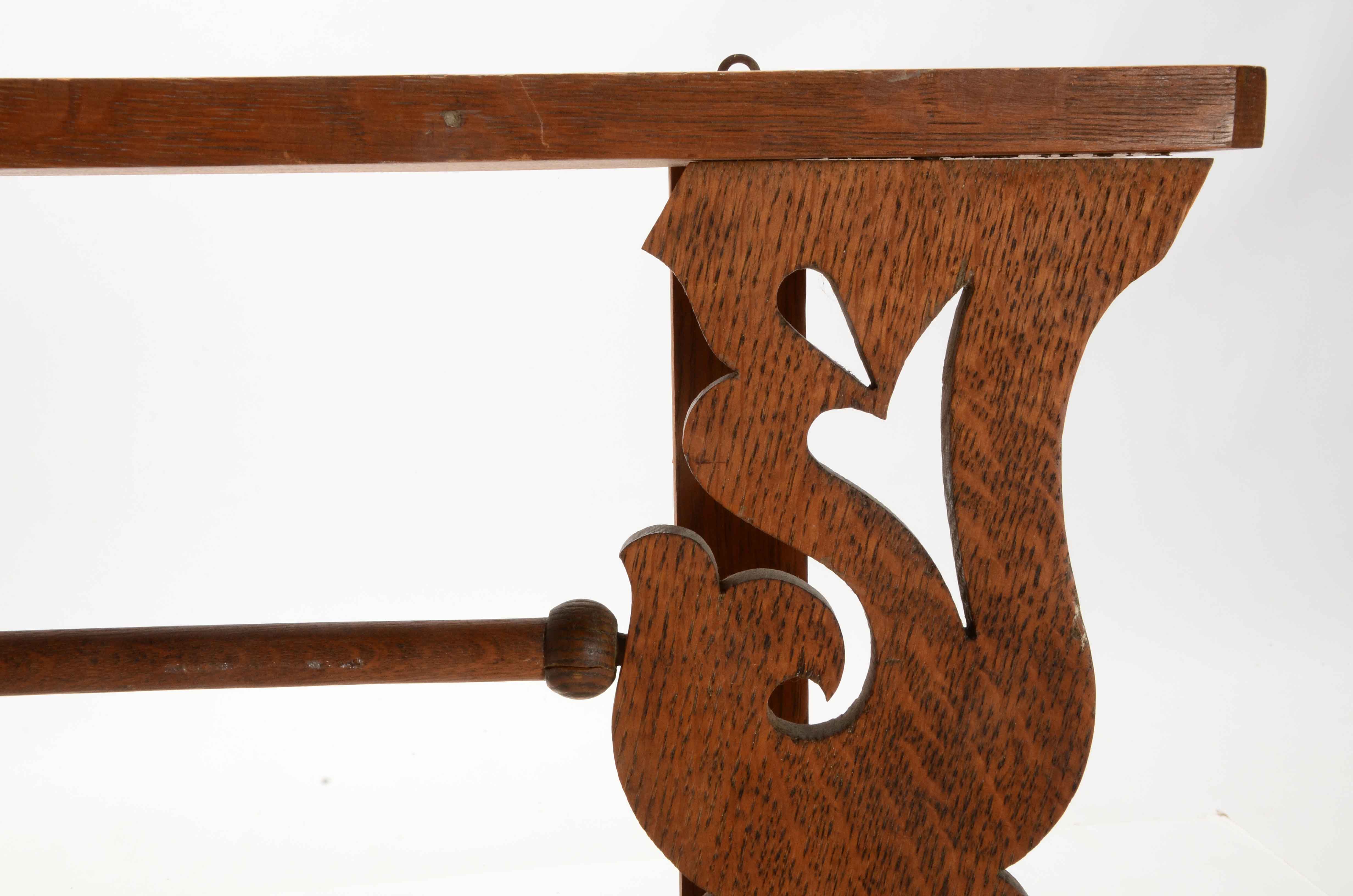 Antique Oak Wall Shelf