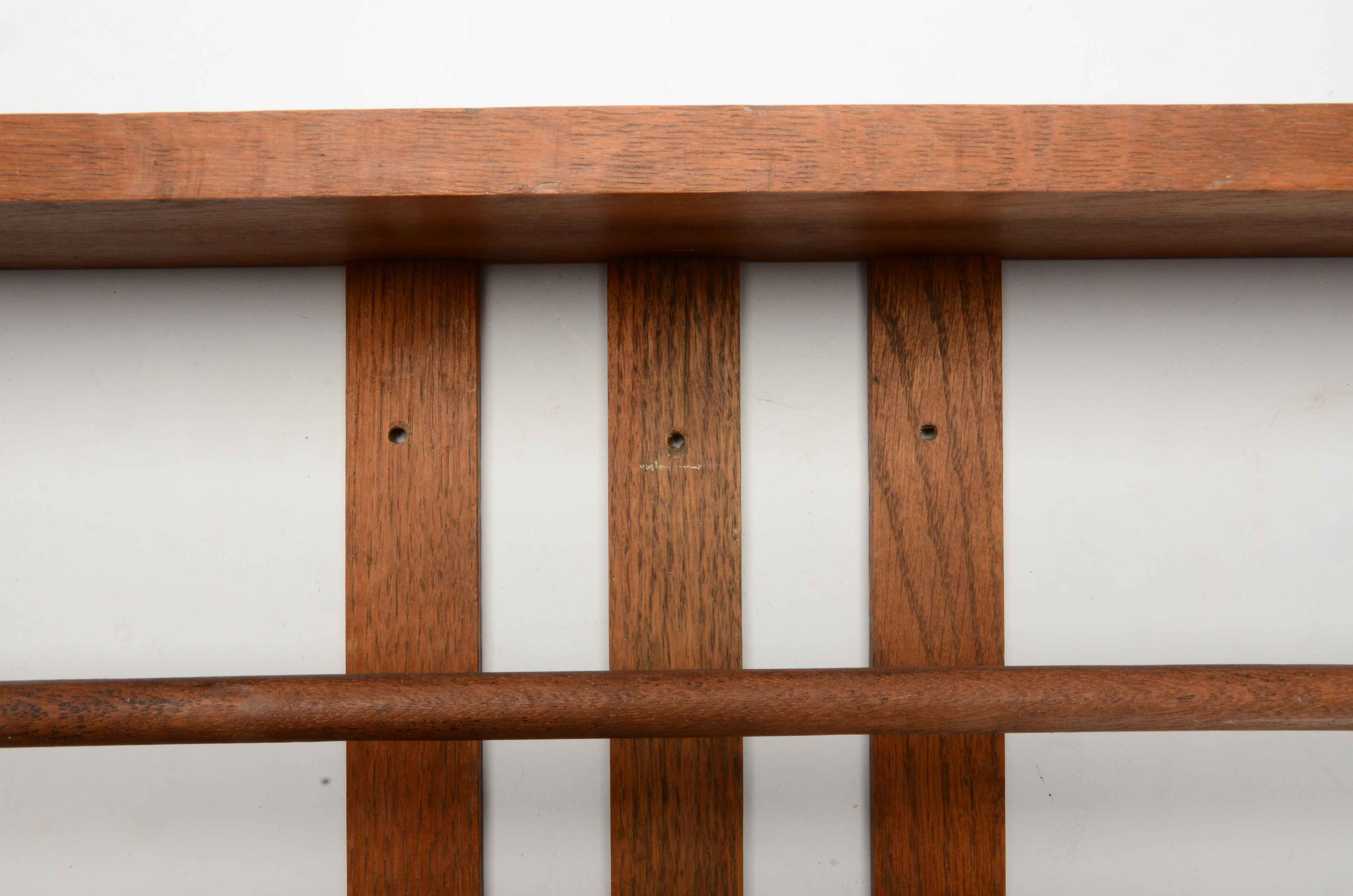 Antique Oak Wall Shelf