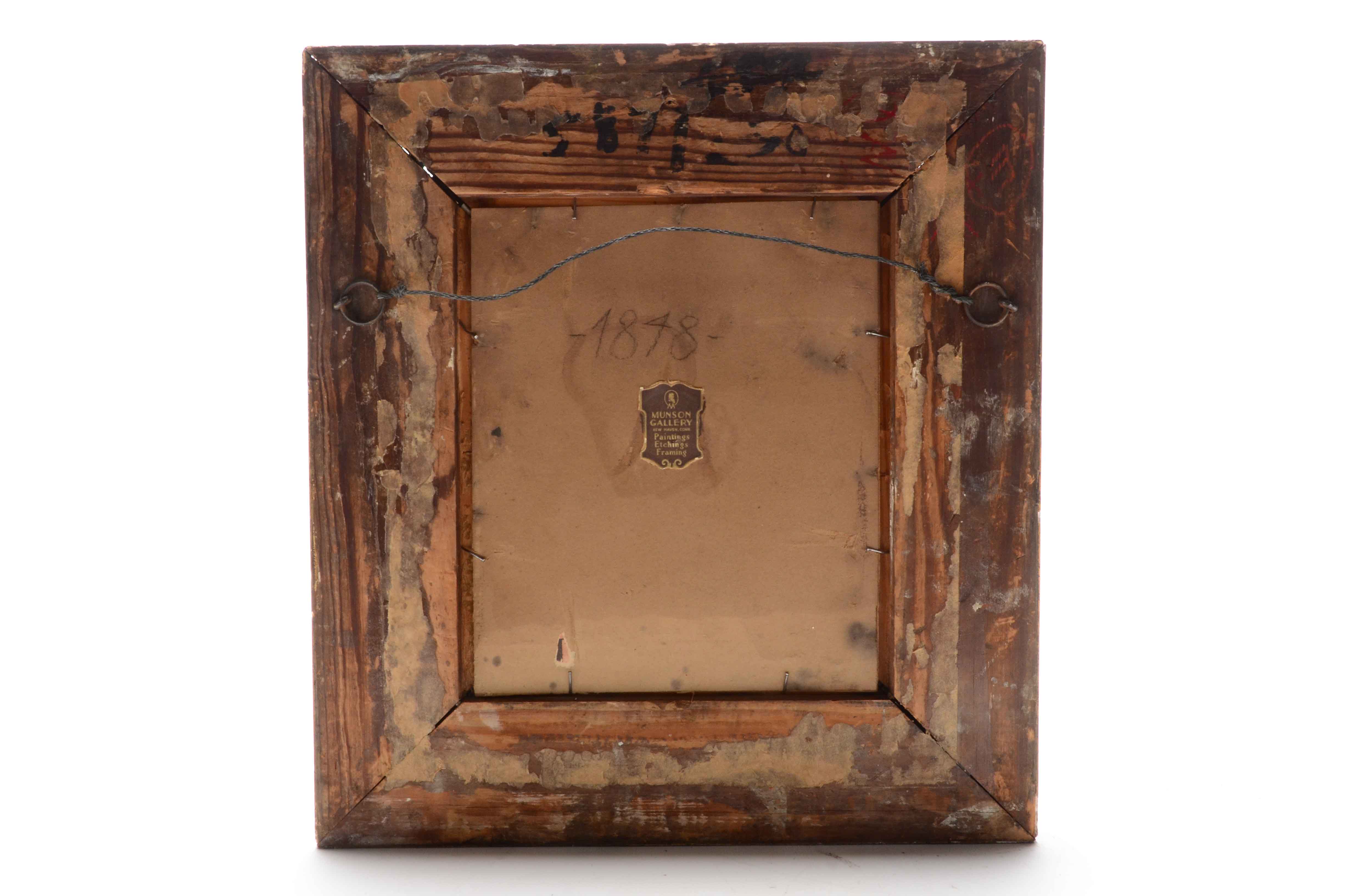 19th Century Watercolor Landscape on Laid Paper