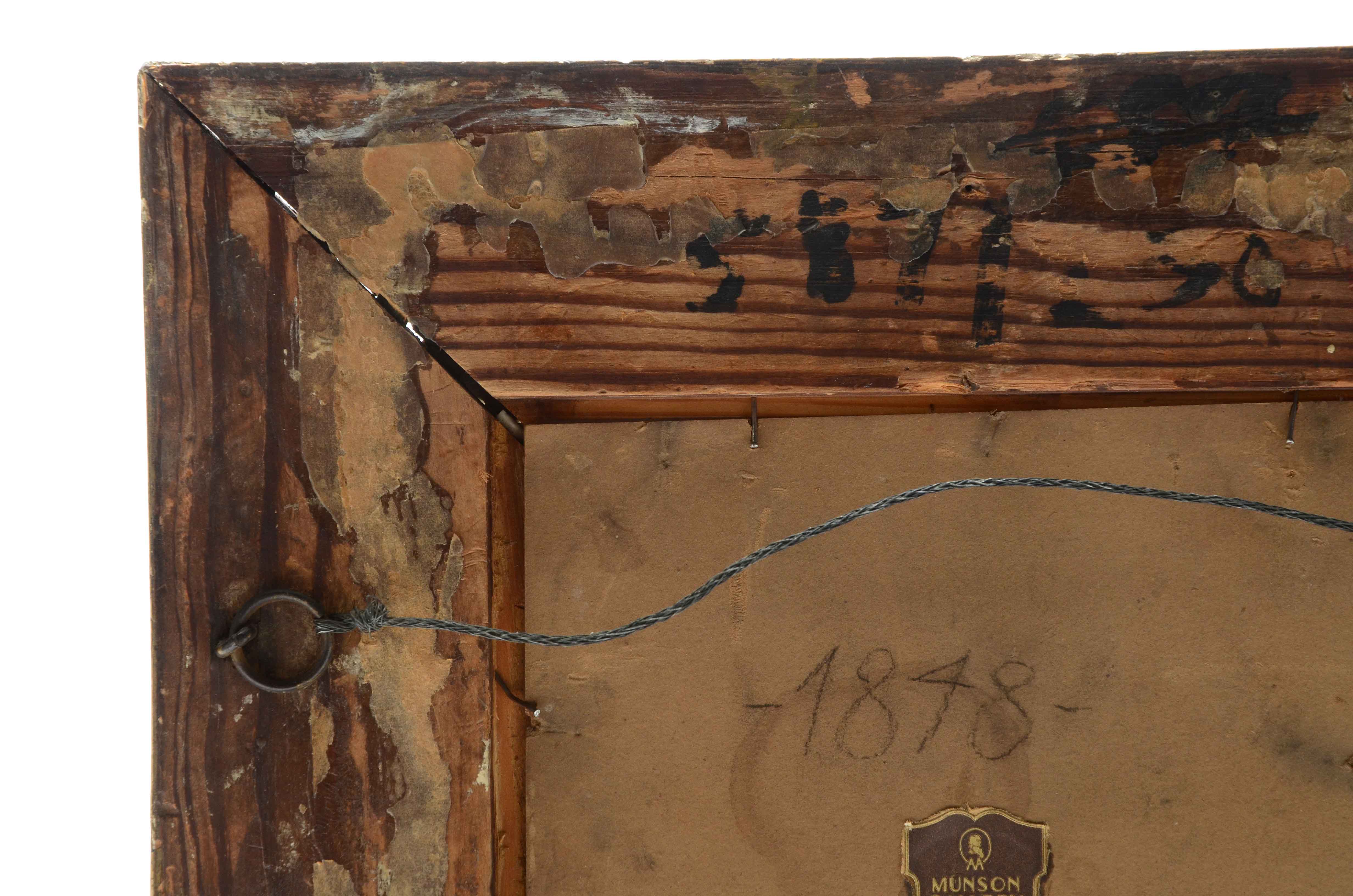 19th Century Watercolor Landscape on Laid Paper