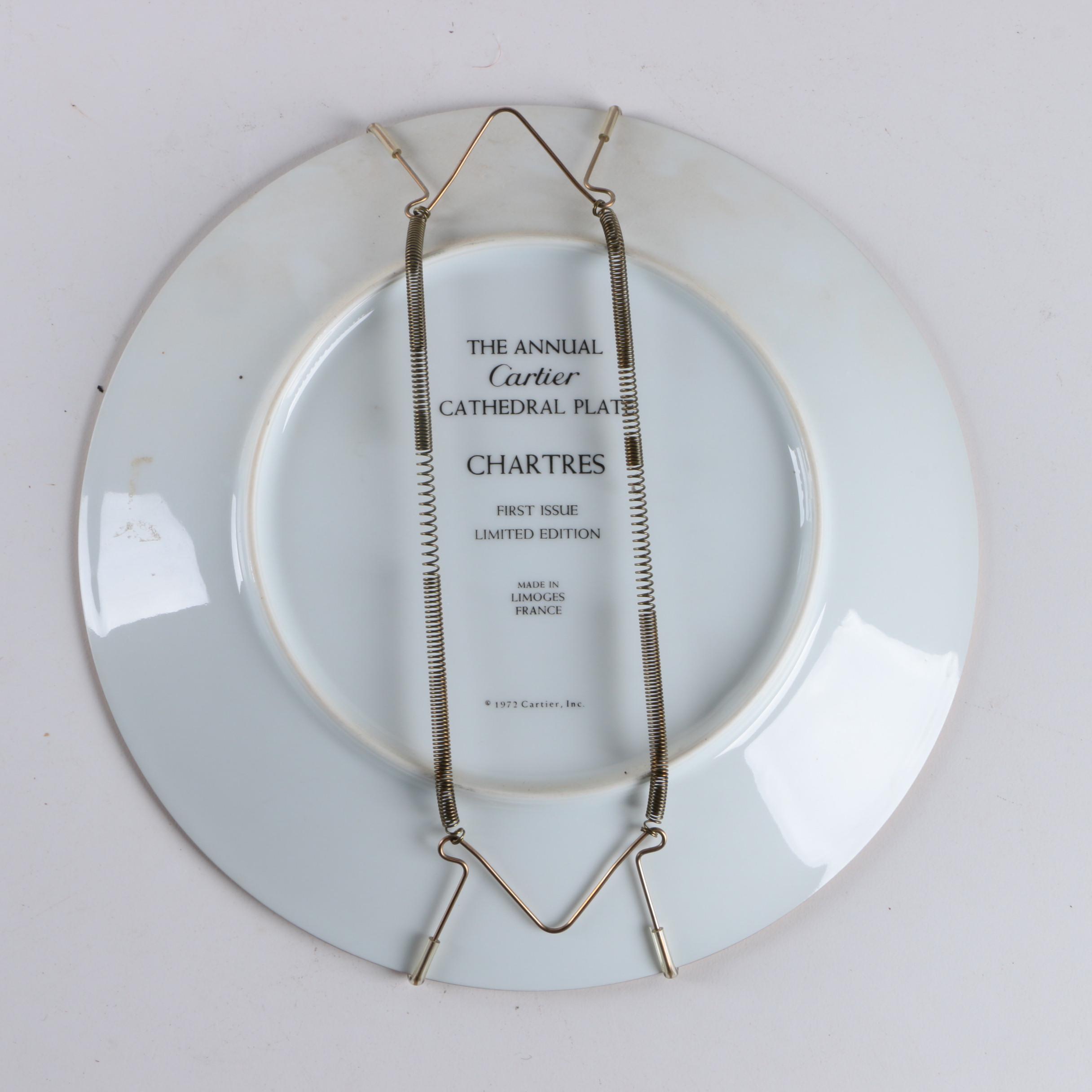 Cartier Limoges Limited Edition Cathedral Plate "Chartres"