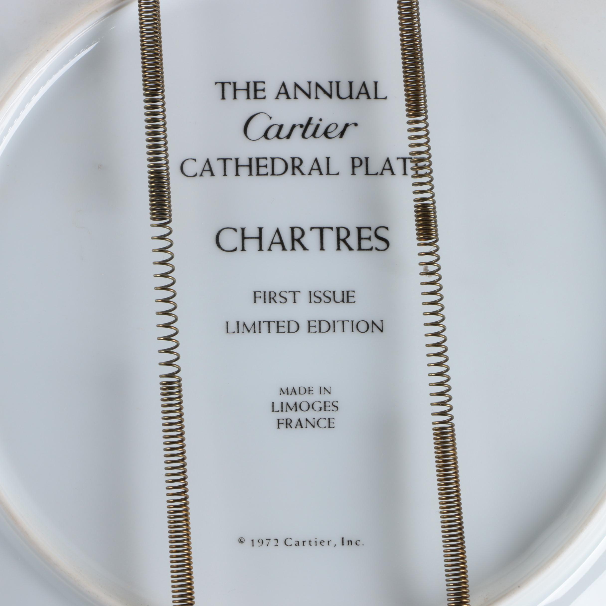 Cartier Limoges Limited Edition Cathedral Plate "Chartres"