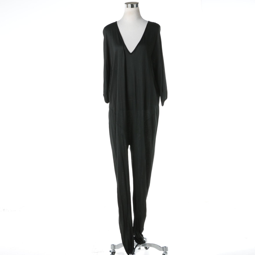 Women's Vintage Cardinali Sample Black Jumpsuit