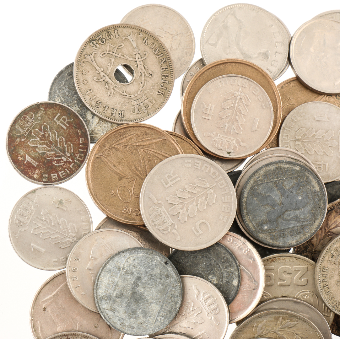 Fifty-Five Antique to Modern Coins from Belgium