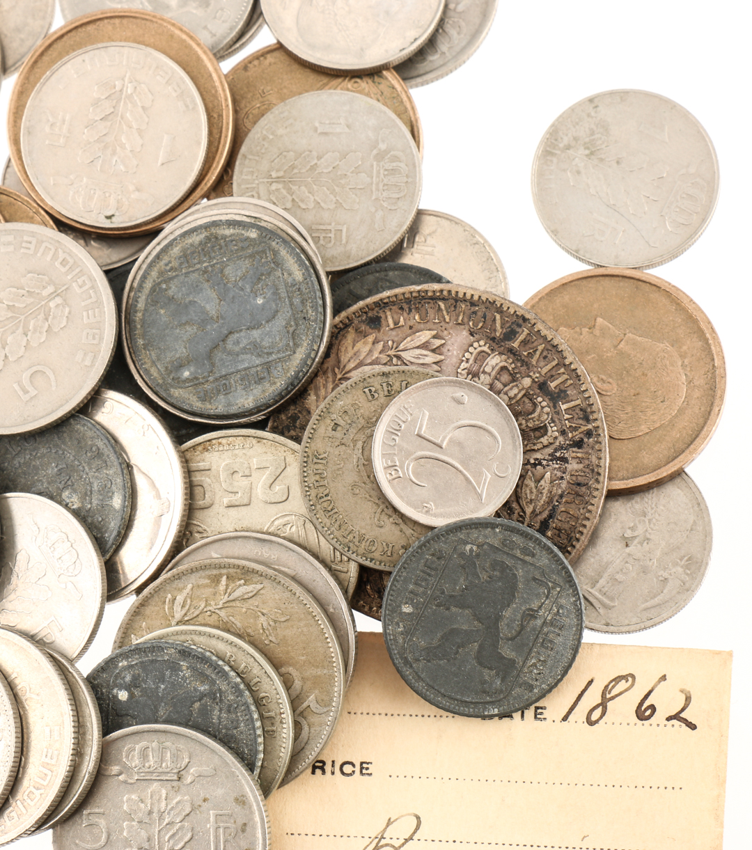 Fifty-Five Antique to Modern Coins from Belgium