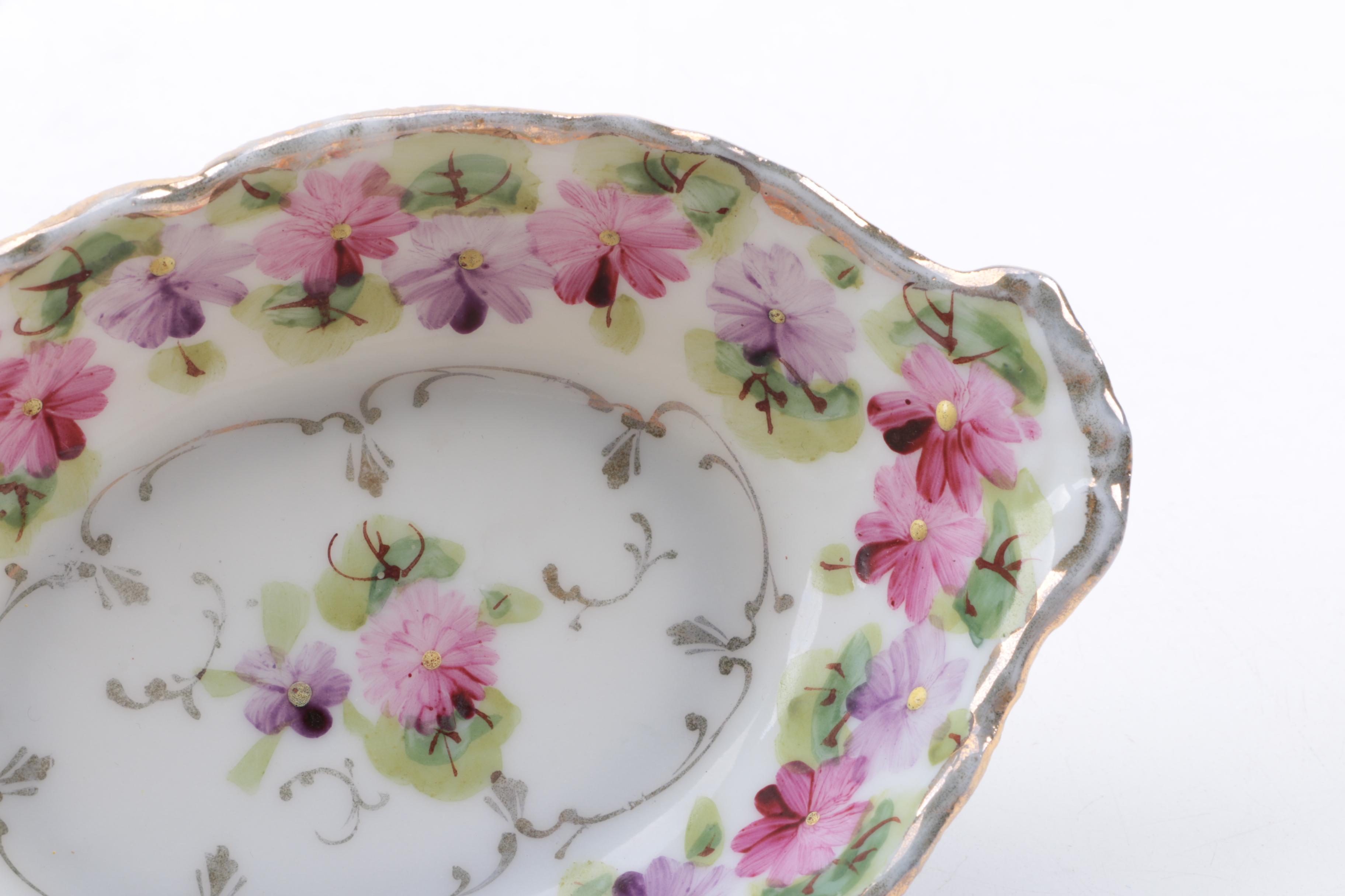 Antique and Vintage Porcelain Plates Including Haviland