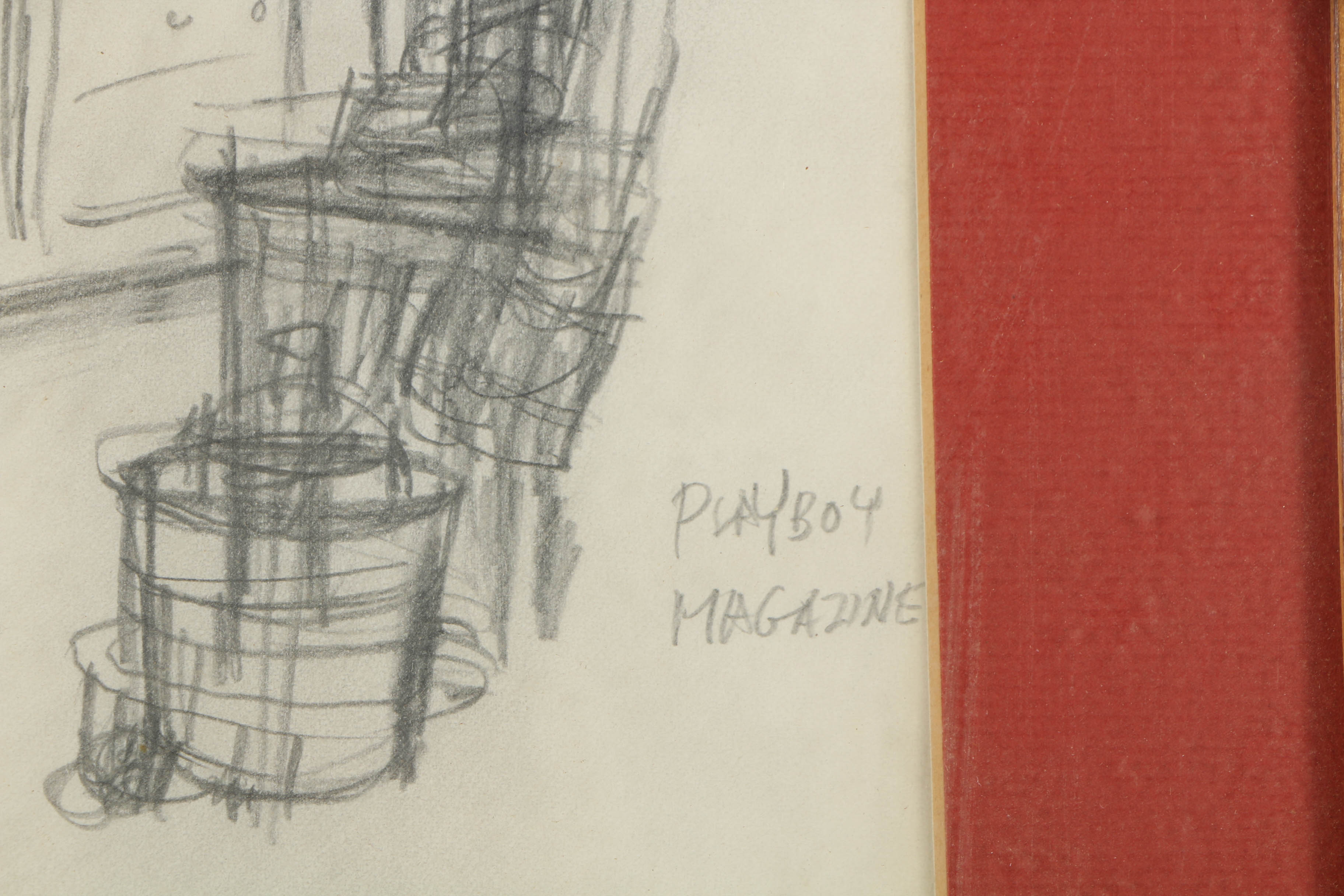 Dink Siegel Graphite Cartoon on Paper "I Thought Acupuncture..."