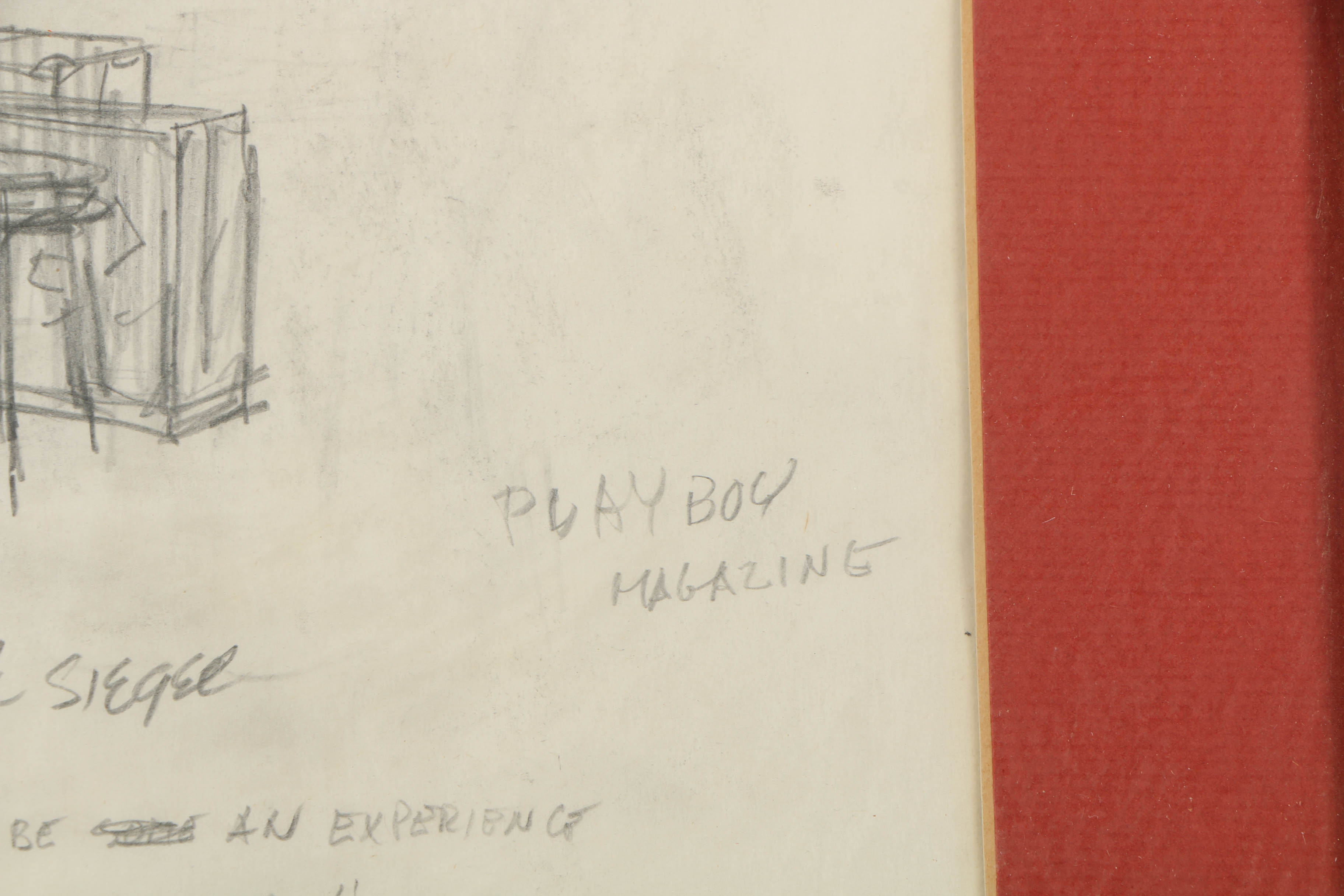 Dink Siegel Graphite Cartoon on Paper "Merlin the Magnificent"