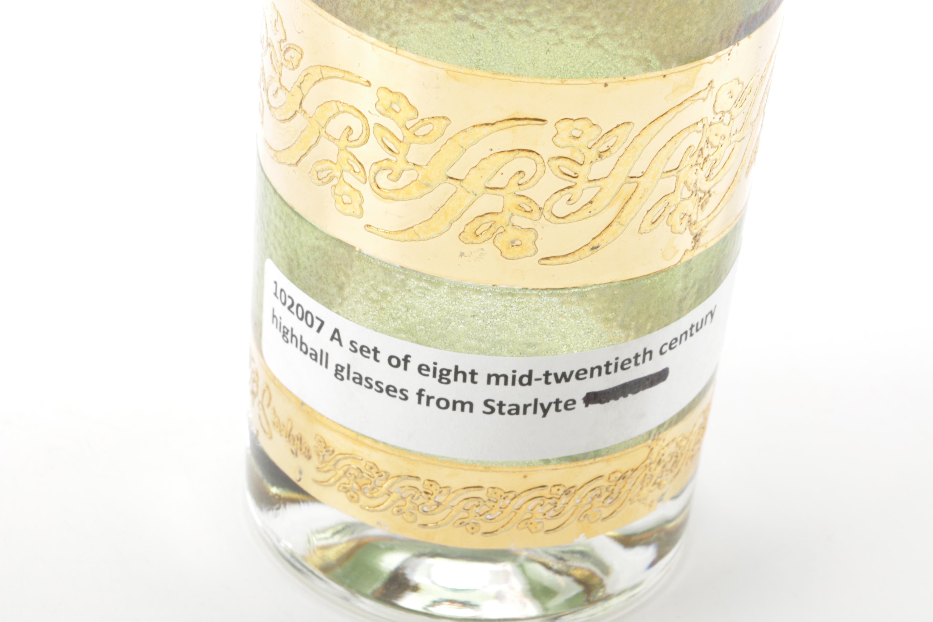 Mid Century "Starlyte" Highball Glasses