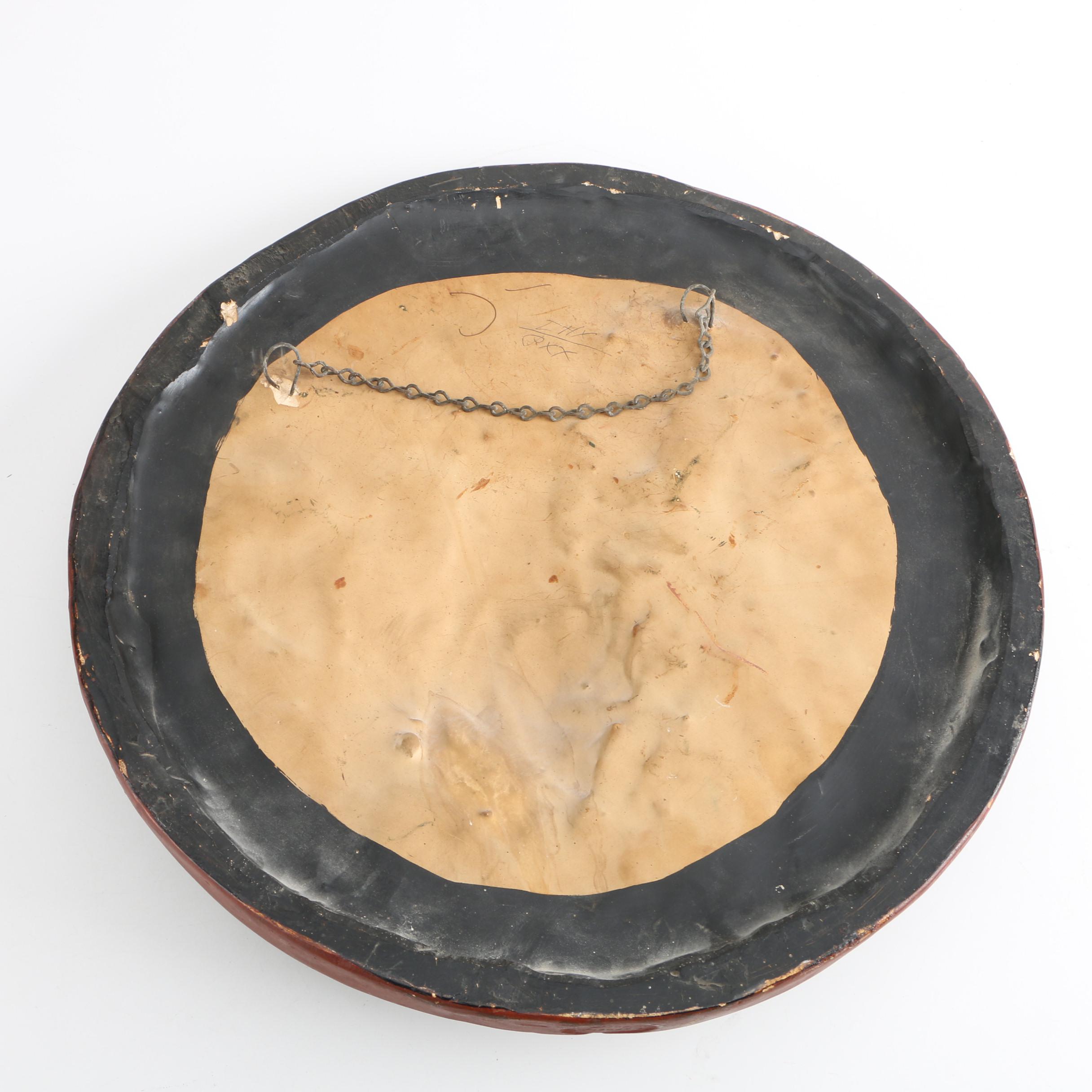 Vintage Native American Inspired Chalkware Plaque