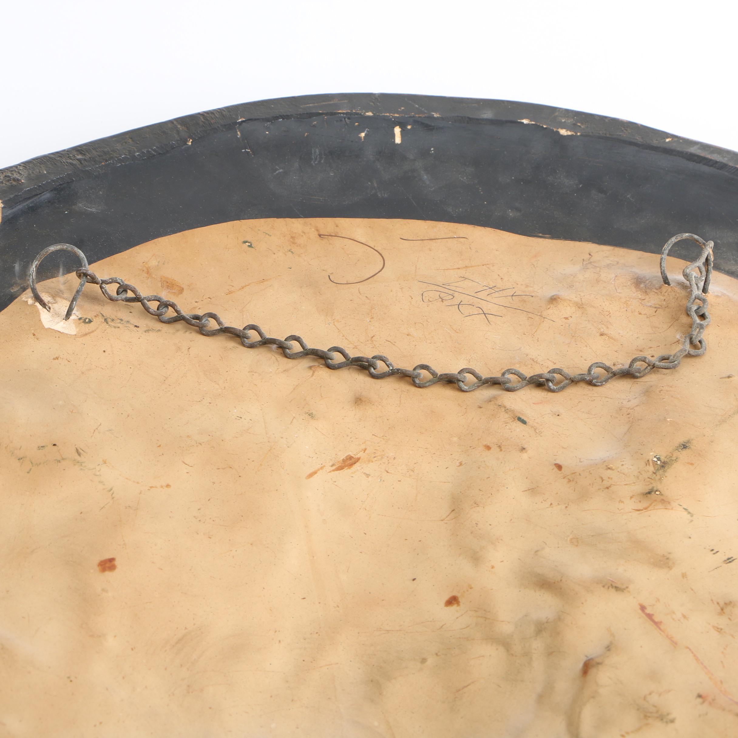 Vintage Native American Inspired Chalkware Plaque