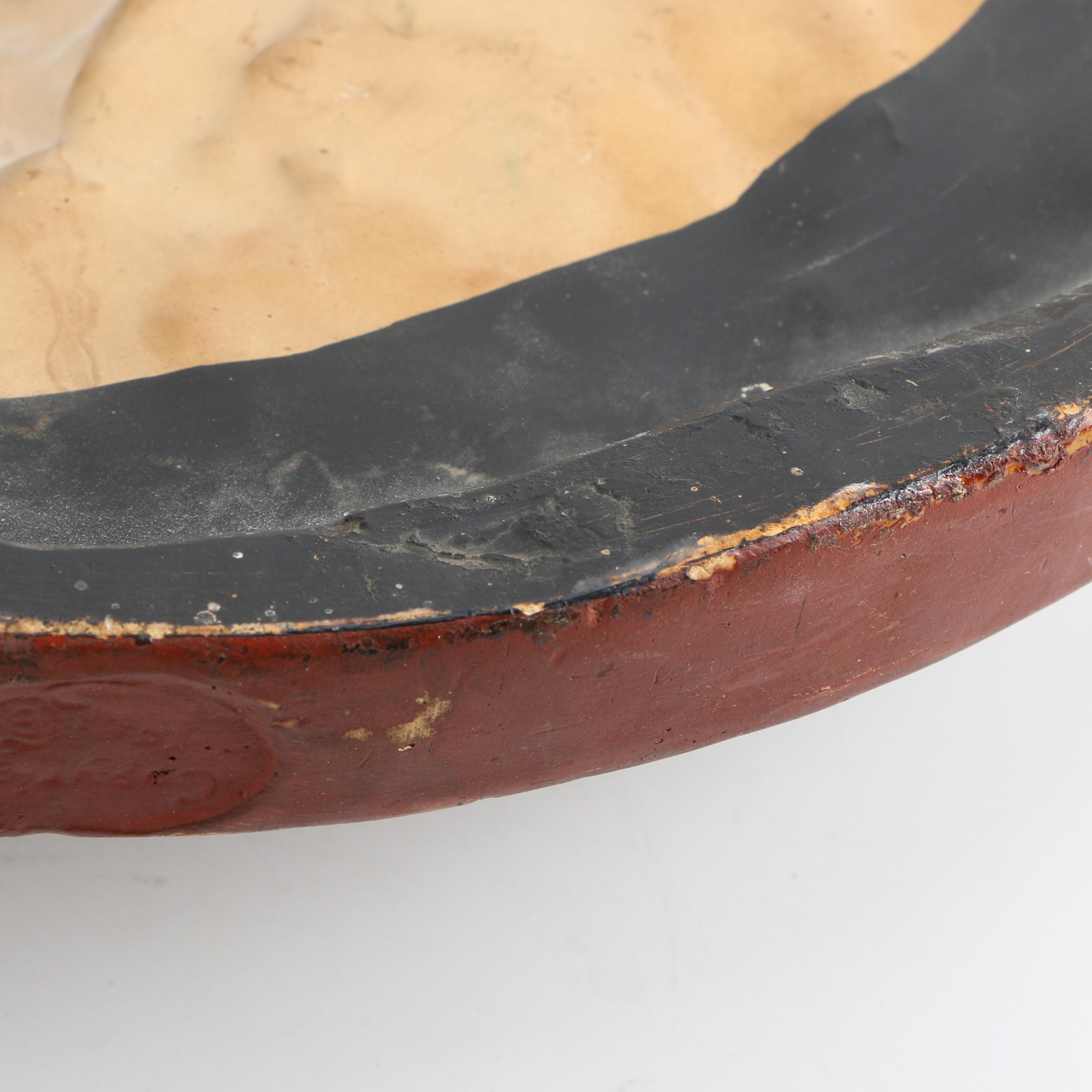 Vintage Native American Inspired Chalkware Plaque