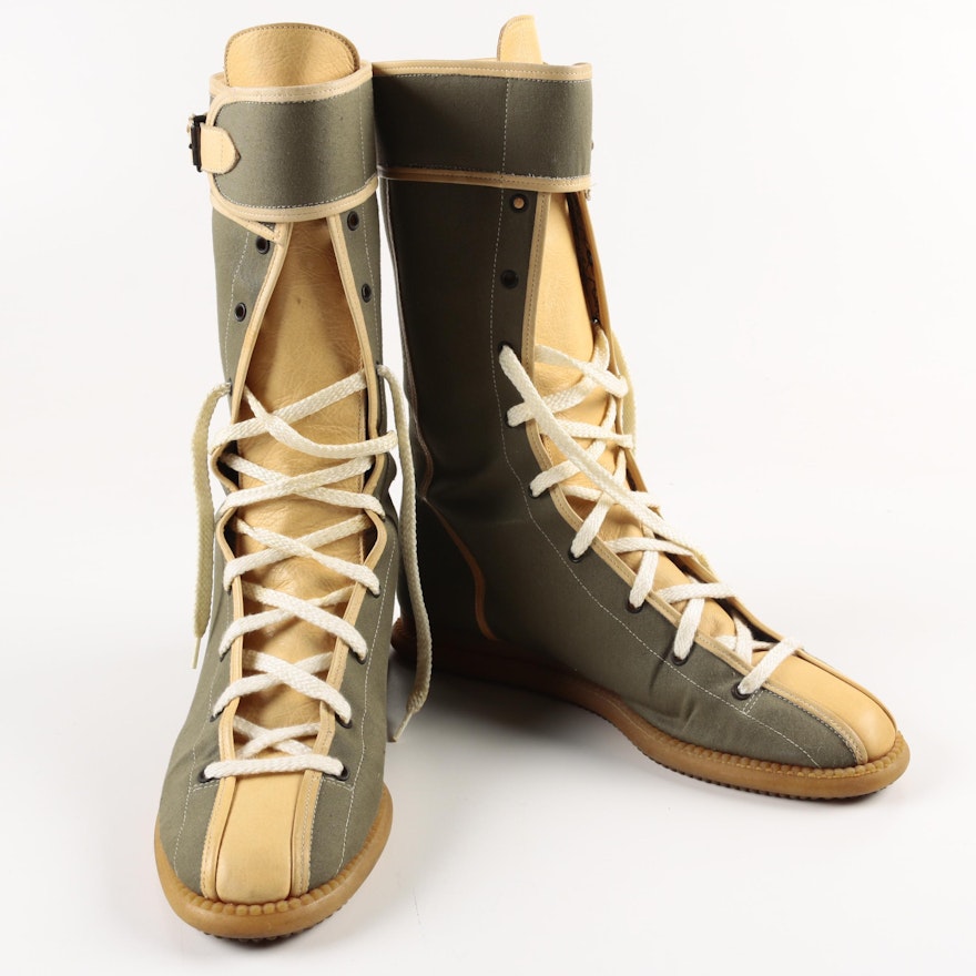 Yves Saint Laurent Wrestling Style Boots