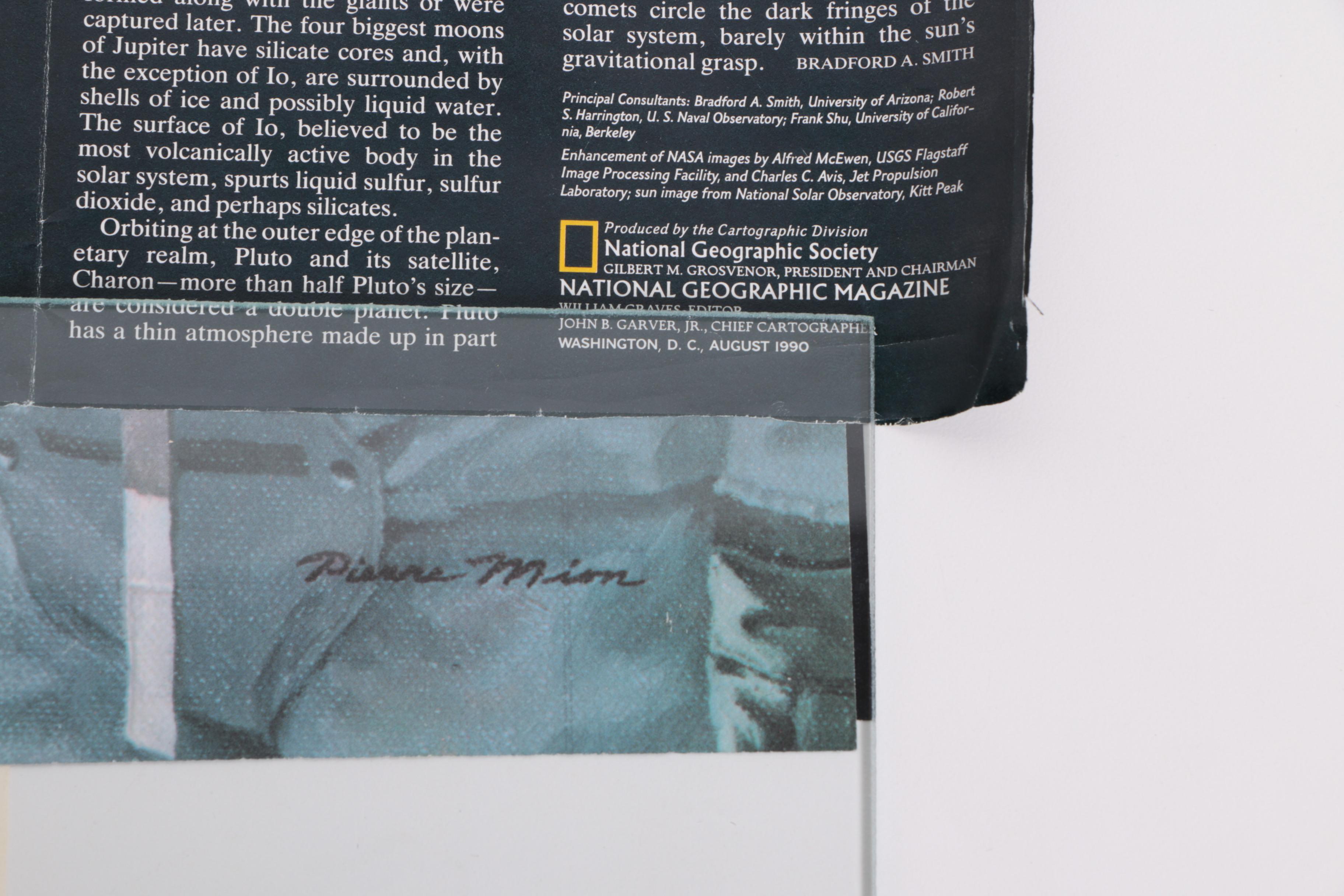 Vintage National Geographic Society Space Themed Maps and Prints