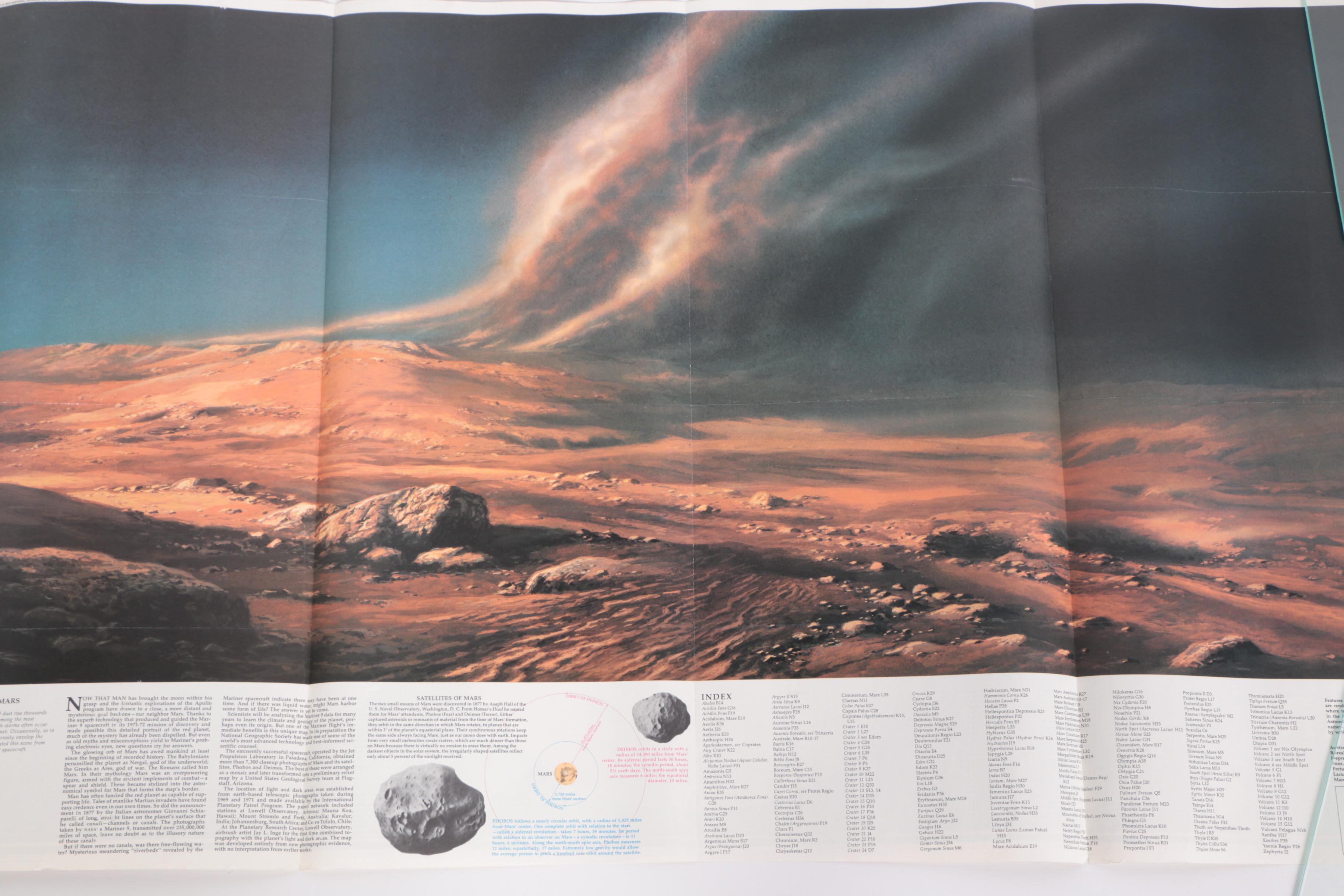 Vintage National Geographic Society Space Themed Maps and Prints