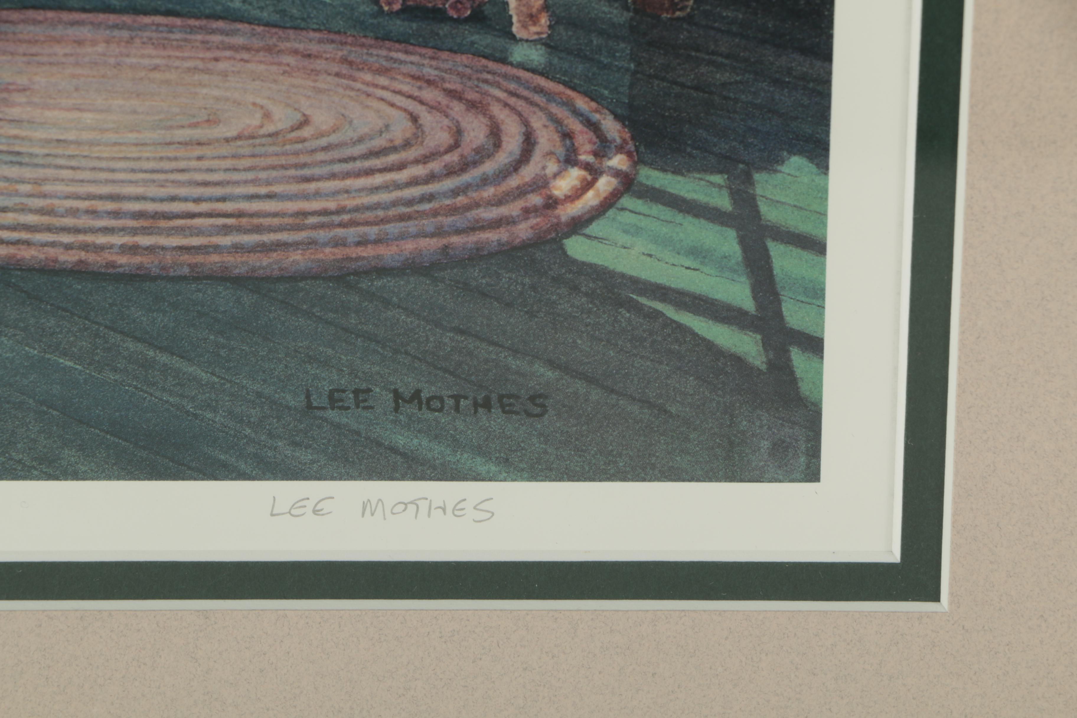 Lee Mothes Limited Edition Offset Lithograph "The Reading Porch"