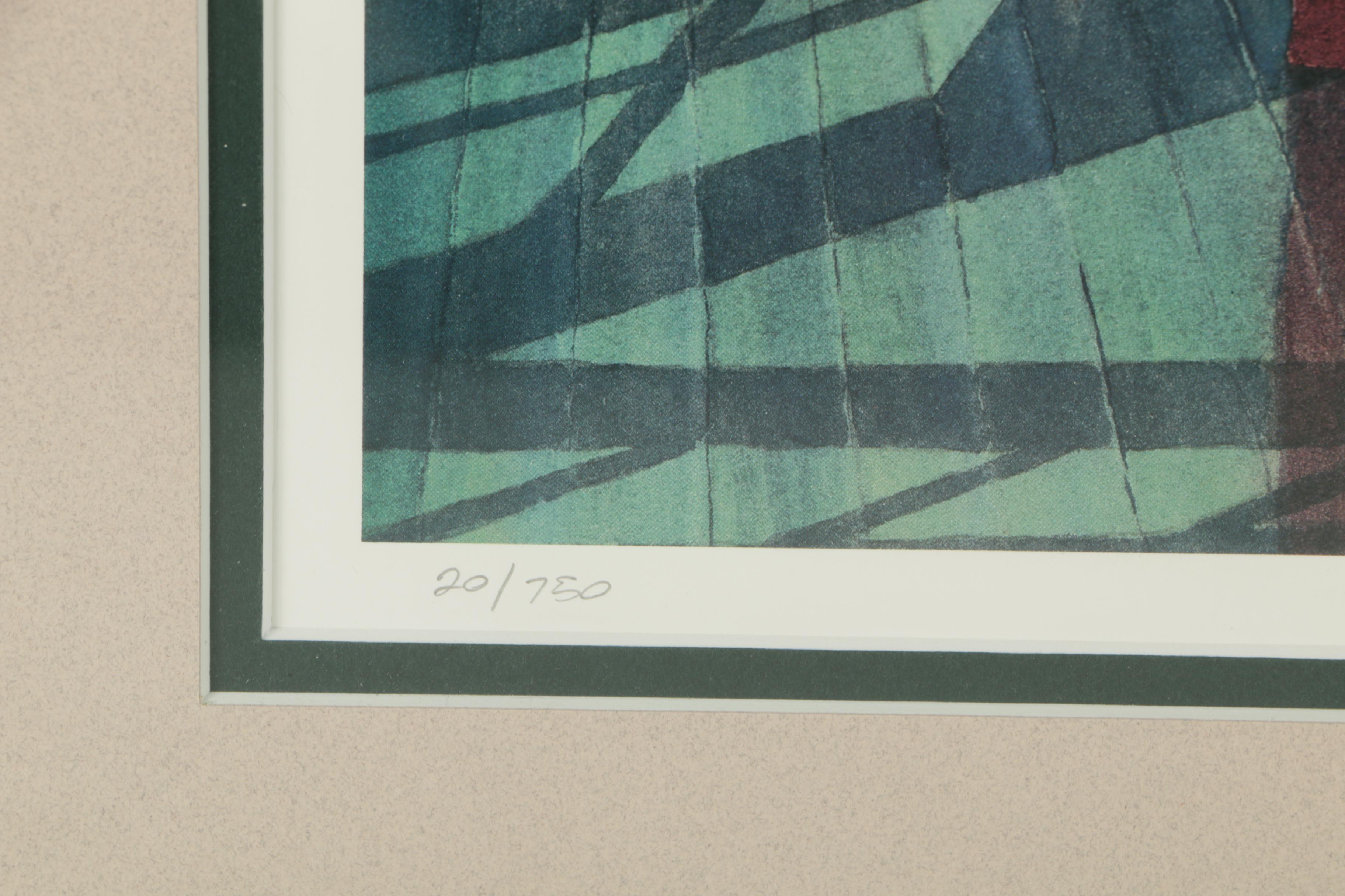 Lee Mothes Limited Edition Offset Lithograph "The Reading Porch"