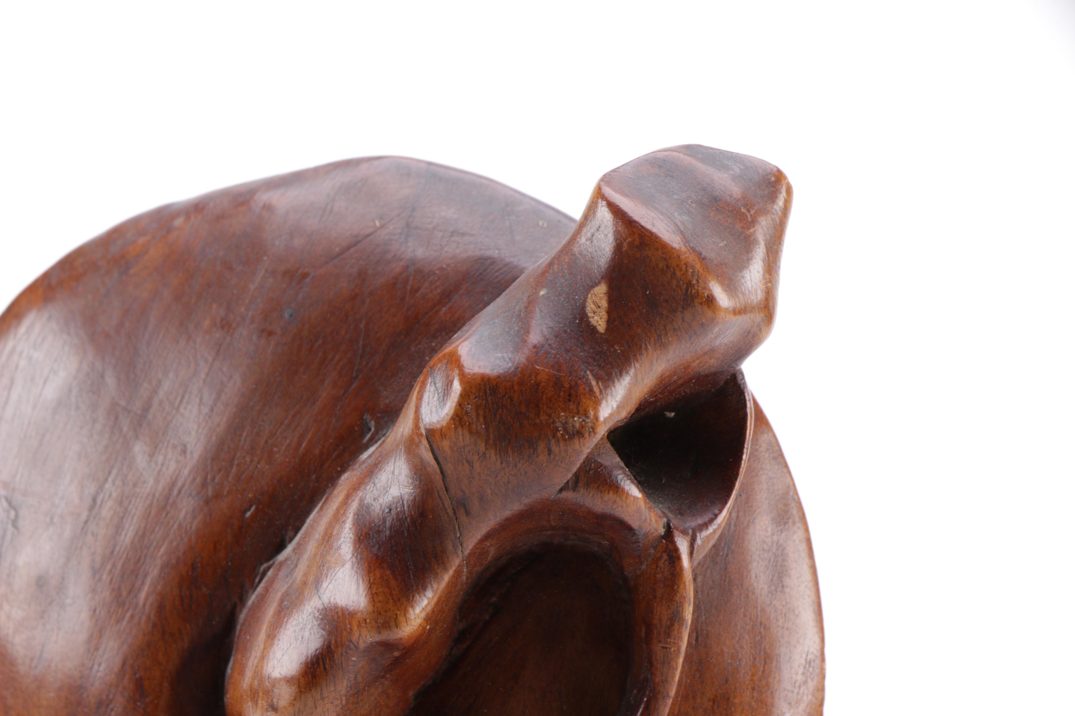 Chinese Hard Wood Figurine of Bearded Immortal