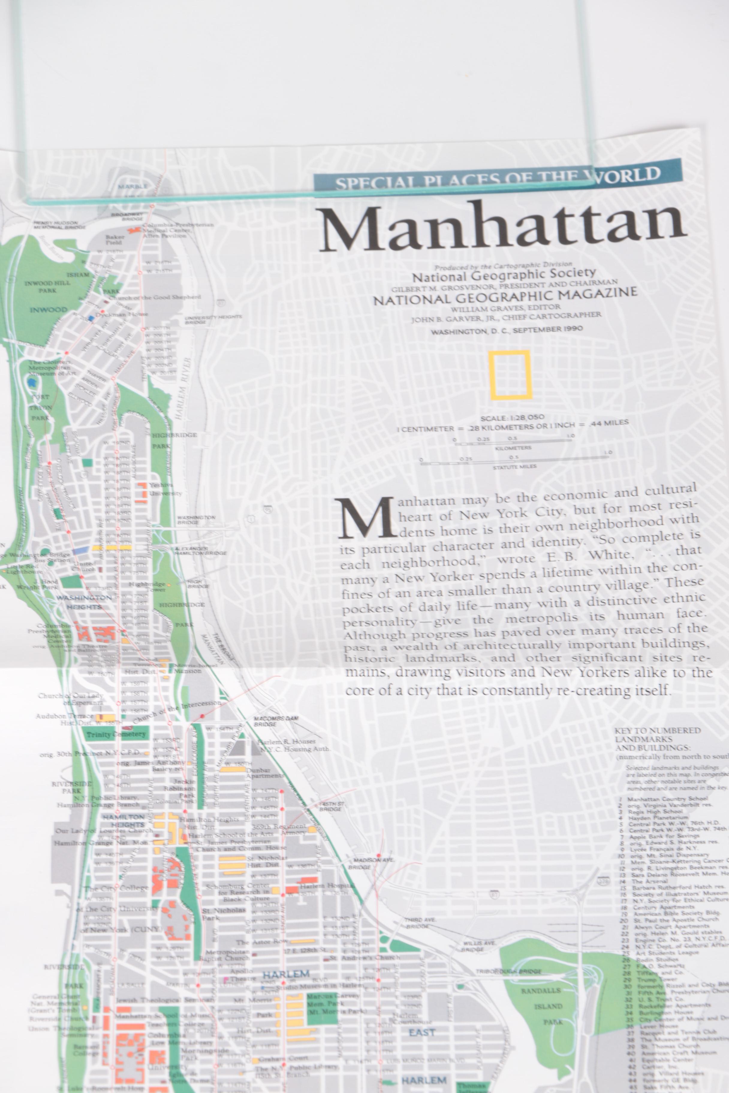 1990s National Geographic Society Maps of Japan, California and New York City