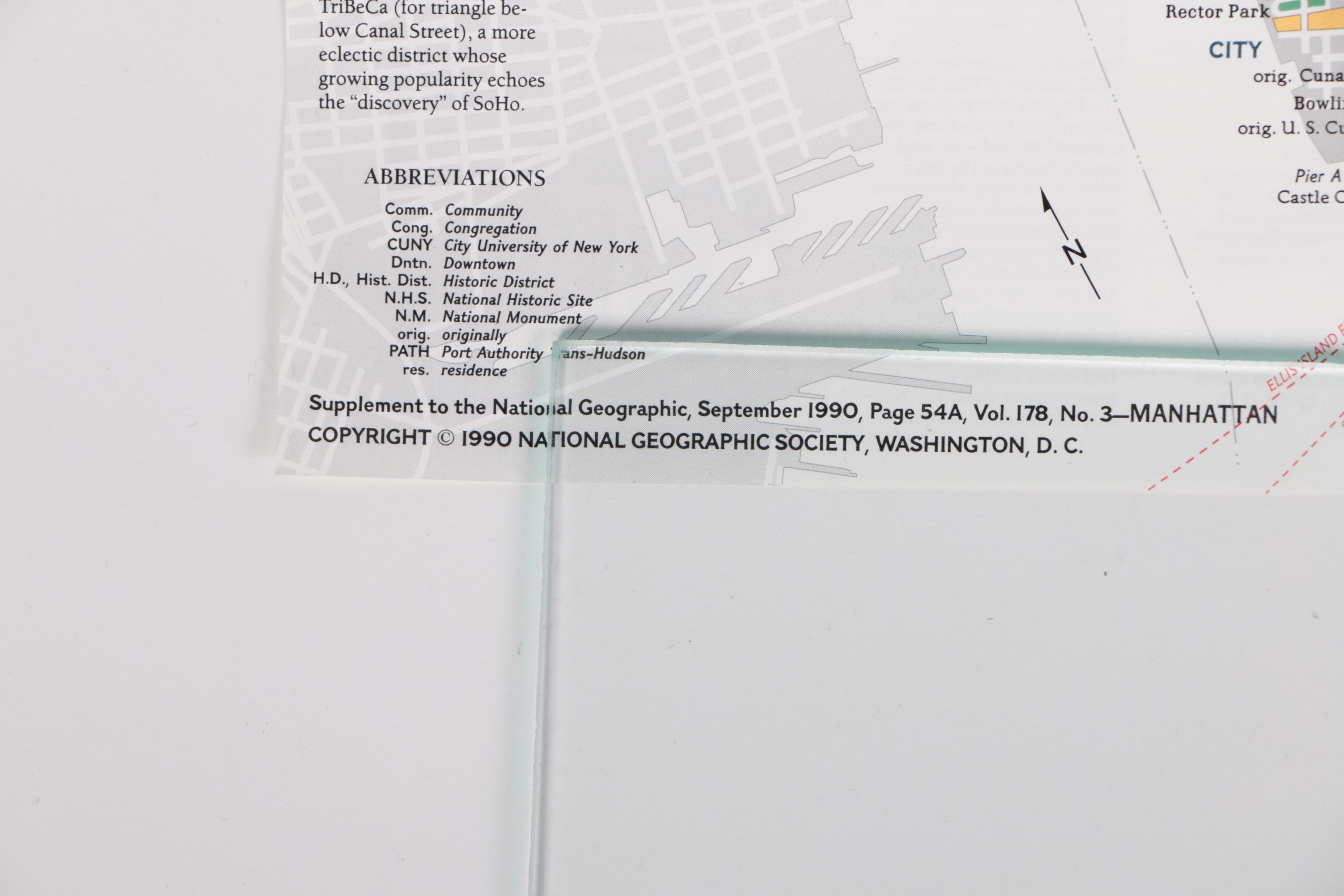 1990s National Geographic Society Maps of Japan, California and New York City