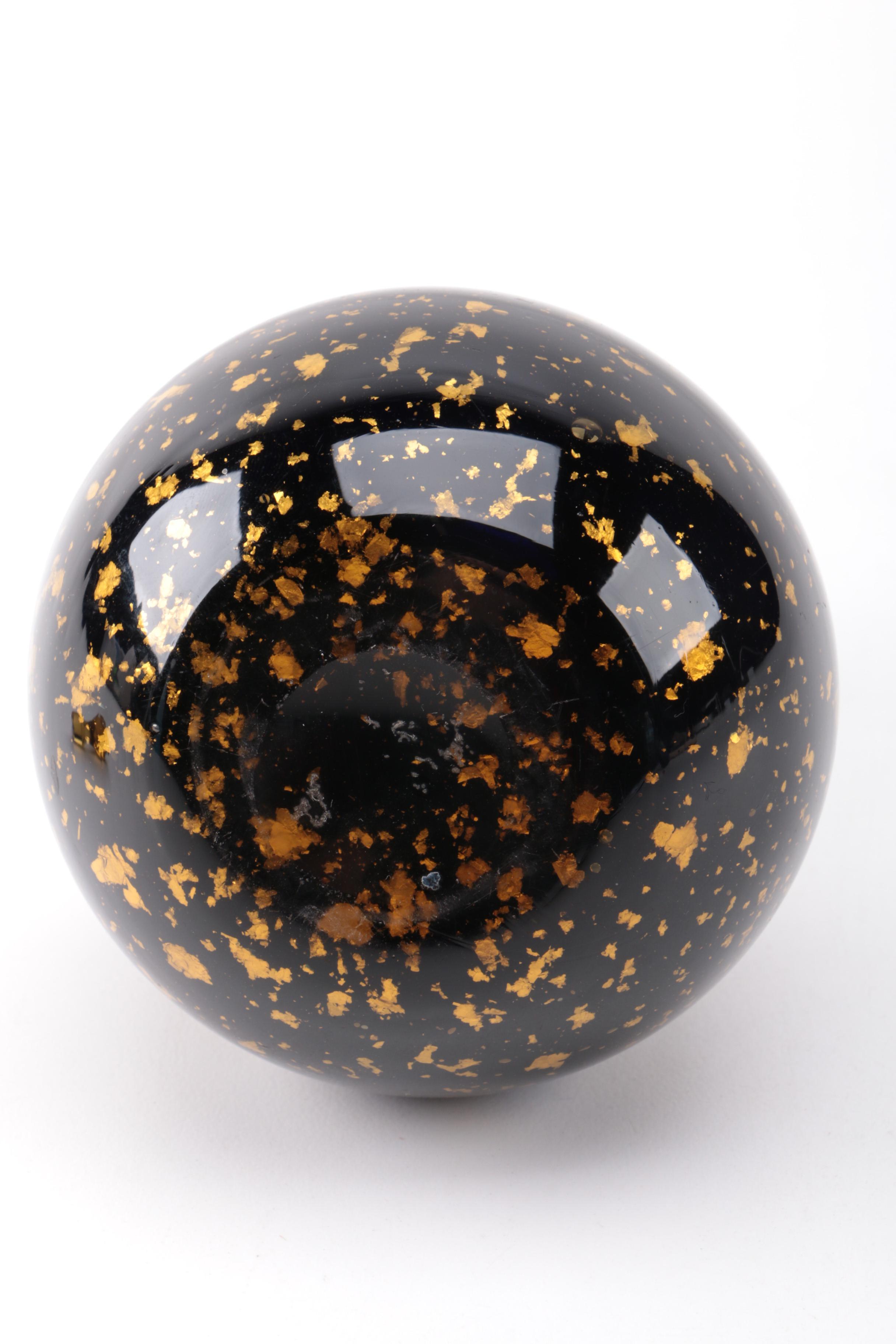 Amber Flecked Glass Cruet