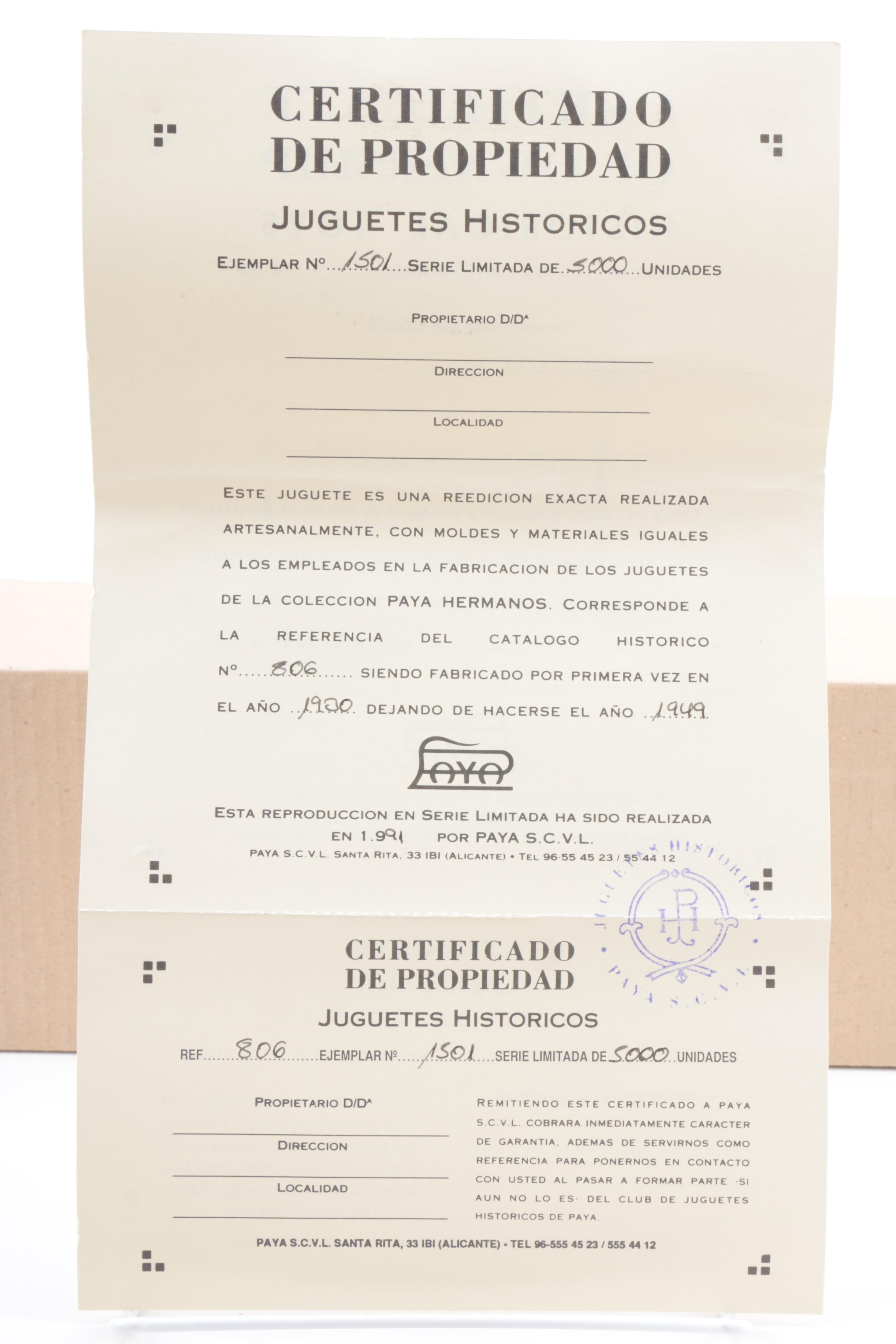 Reproduction 1936 Autobus La General by Paya