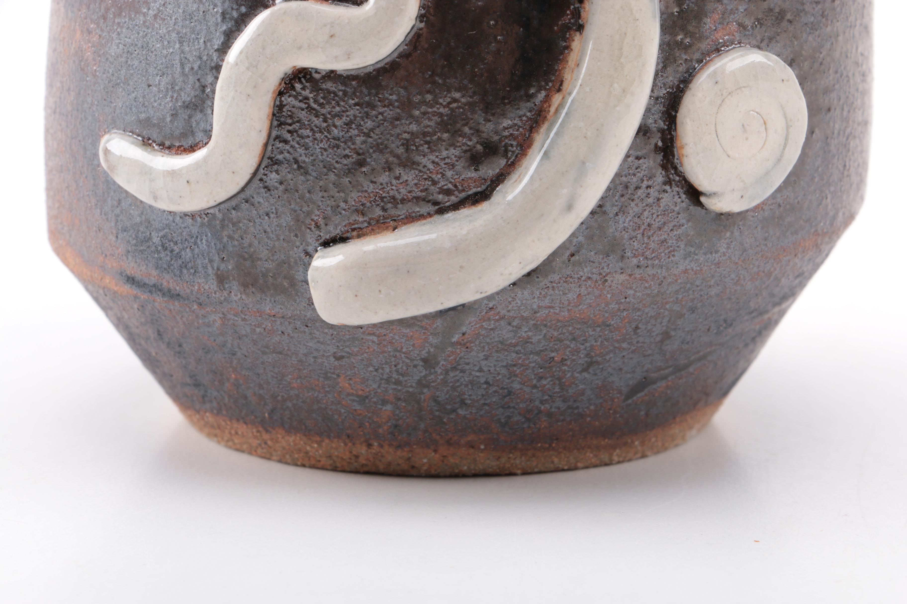 Hand Thrown Stoneware Bud Vase