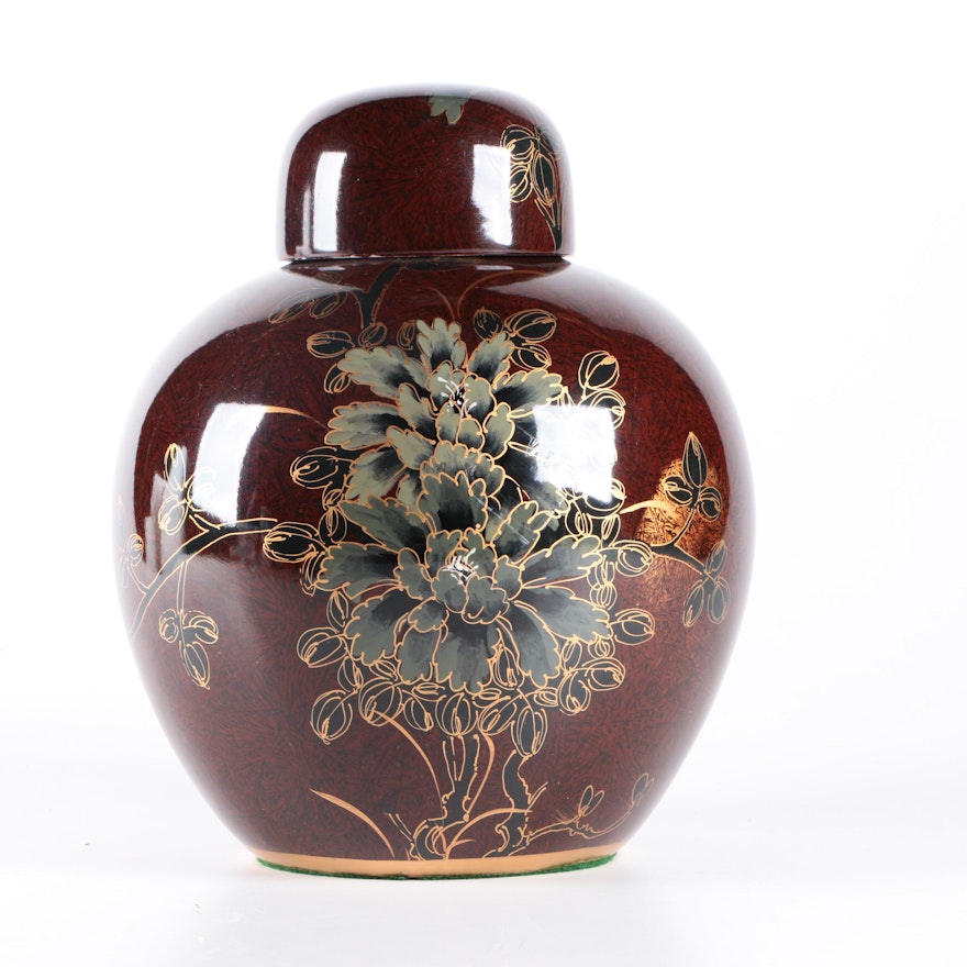 Asian Ceramic Ginger Jar