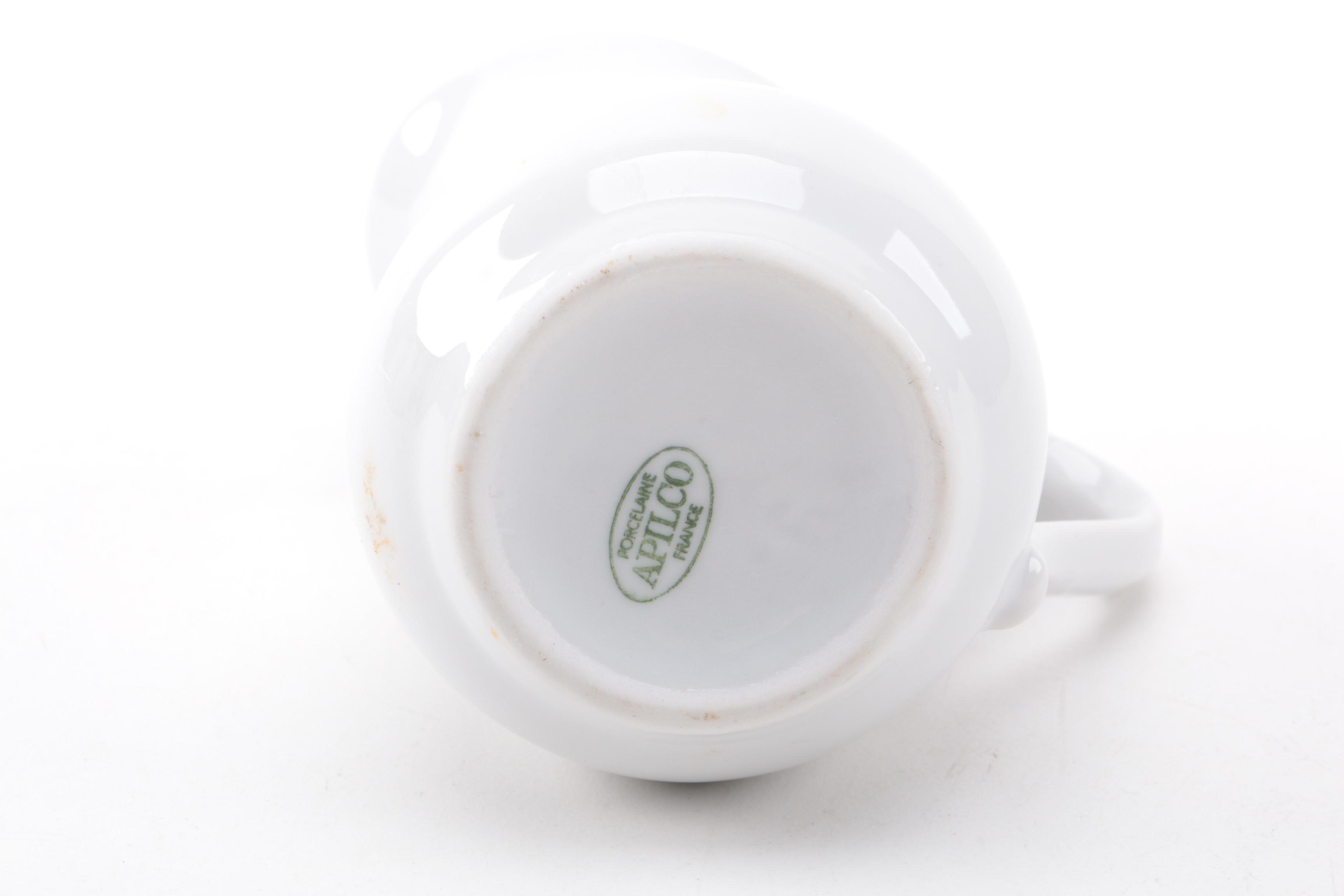 Apilco French Porcelain Cream Pitchers