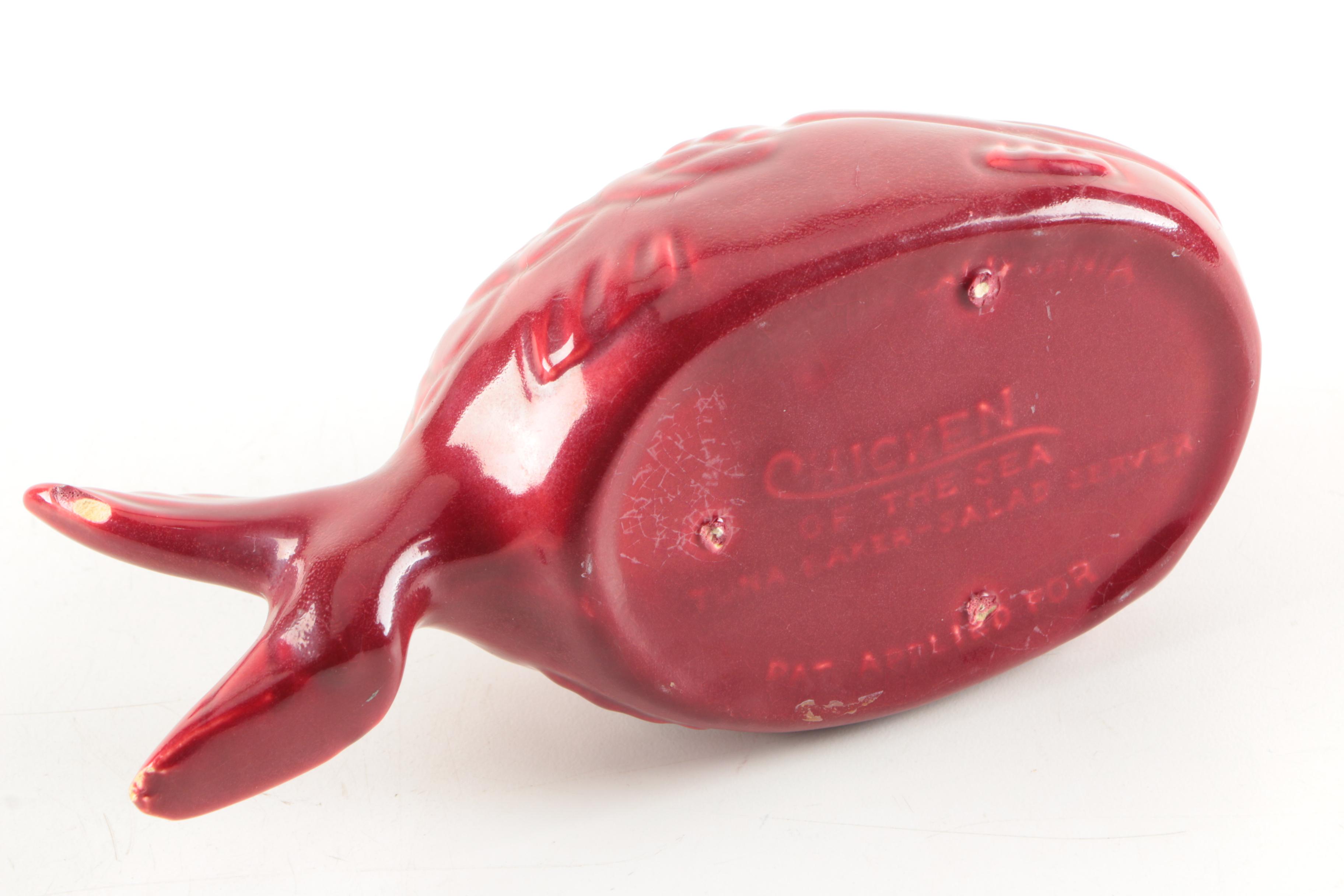 Vintage Bauer Pottery Tuna Baker with Gravy Boat