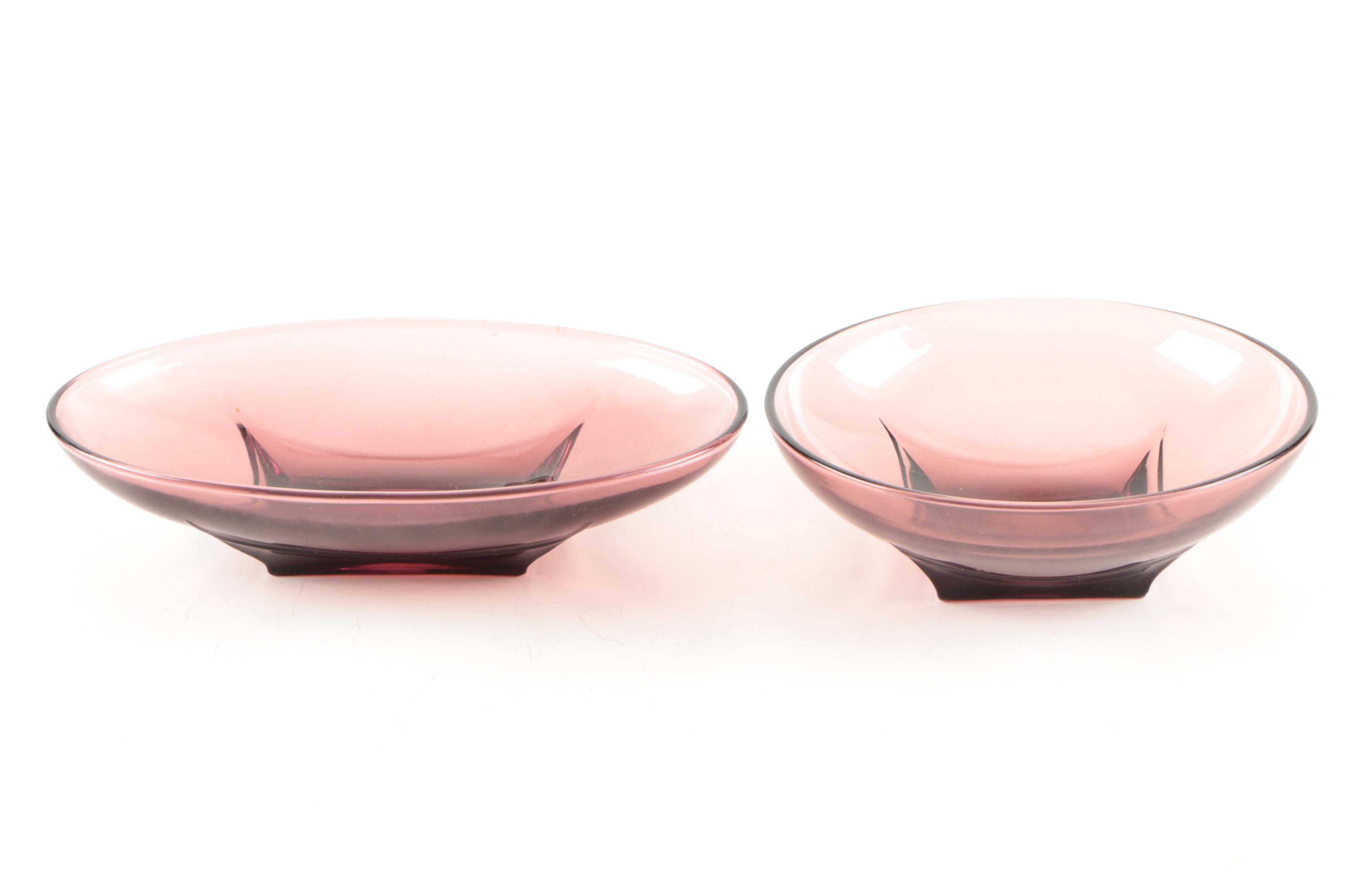 Purple Glass Tableware