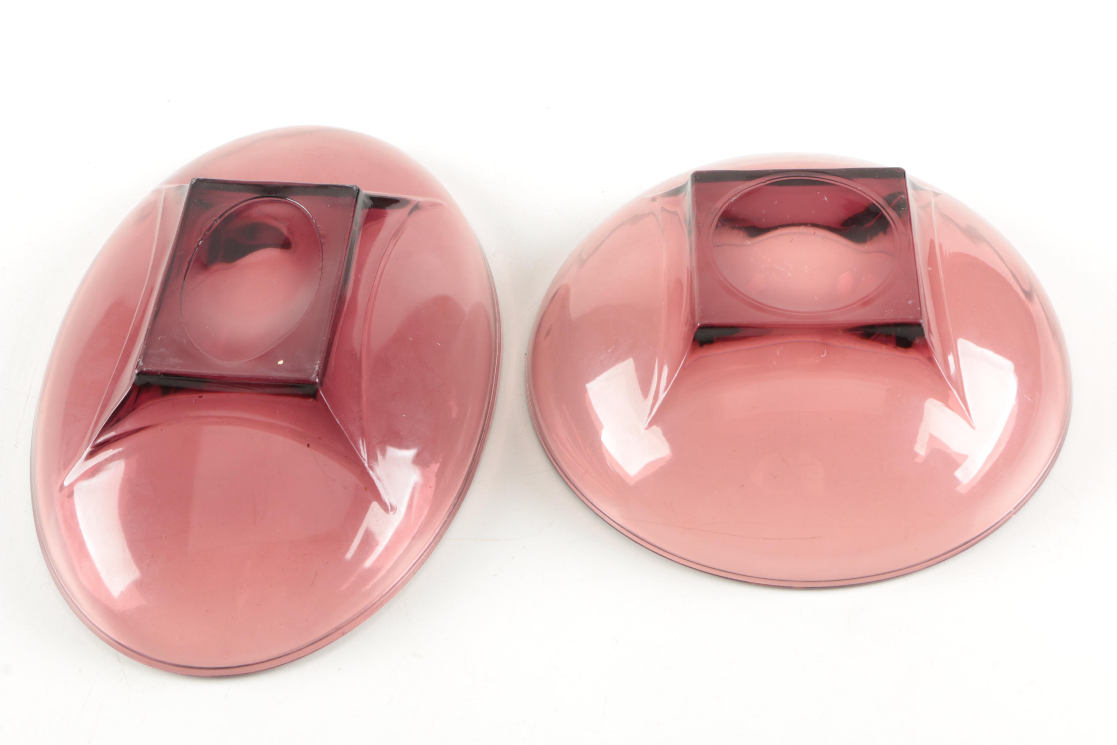 Purple Glass Tableware