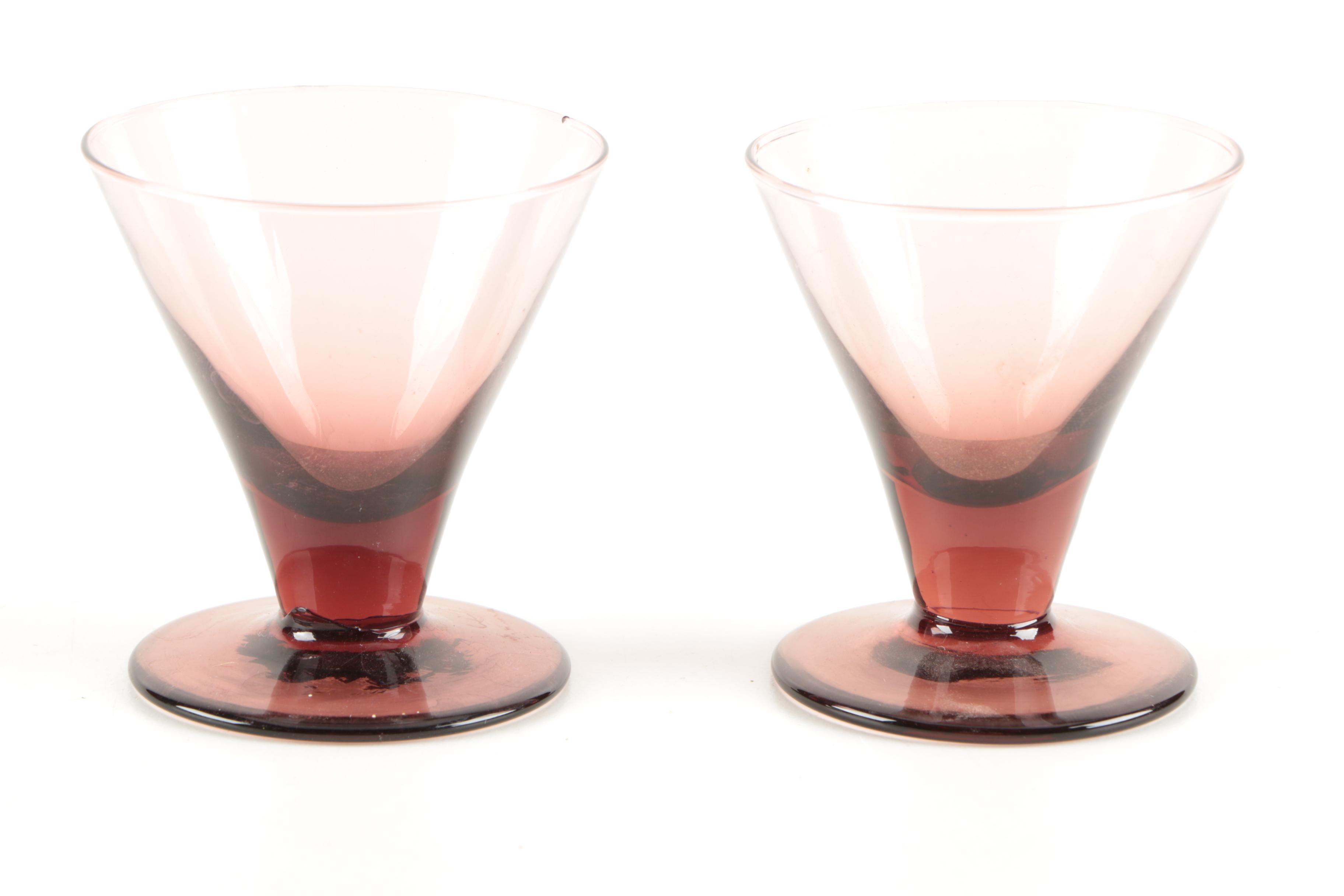 Purple Glass Tableware