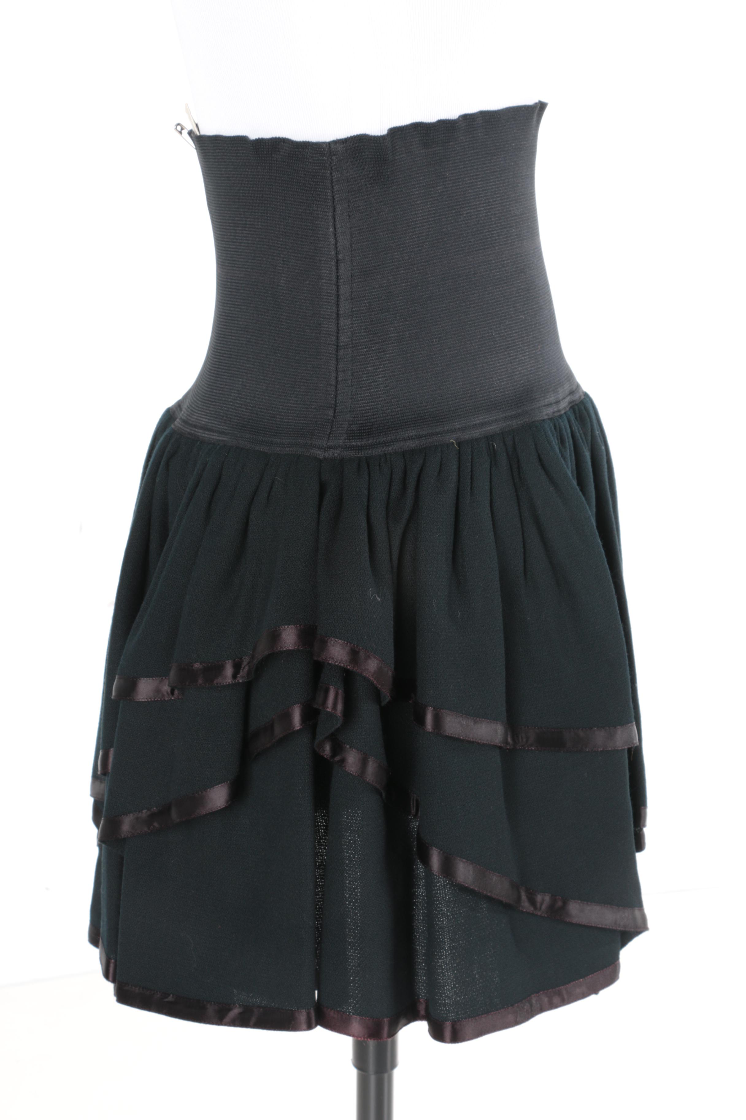 Vintage Cardinali Black Skirt