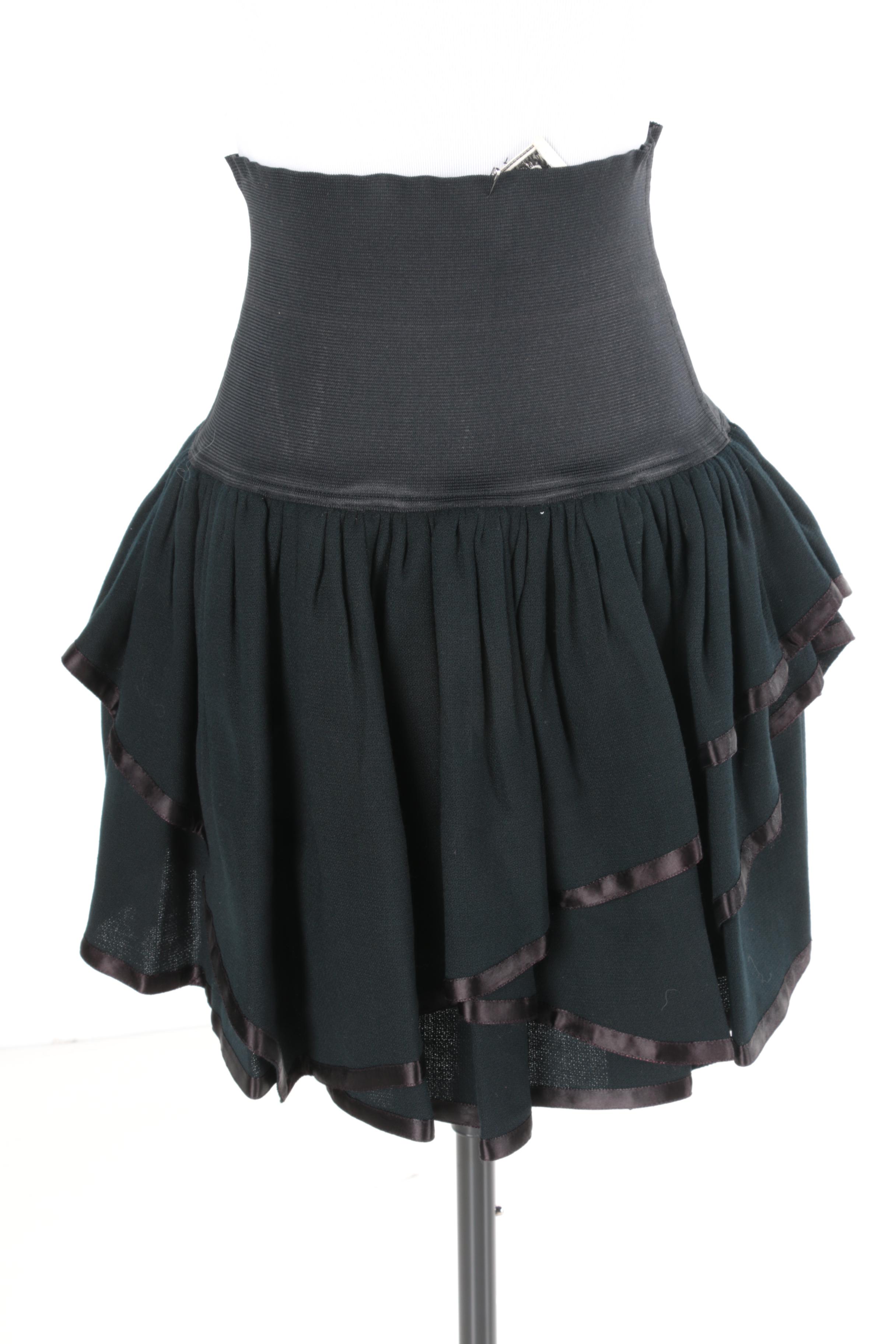 Vintage Cardinali Black Skirt
