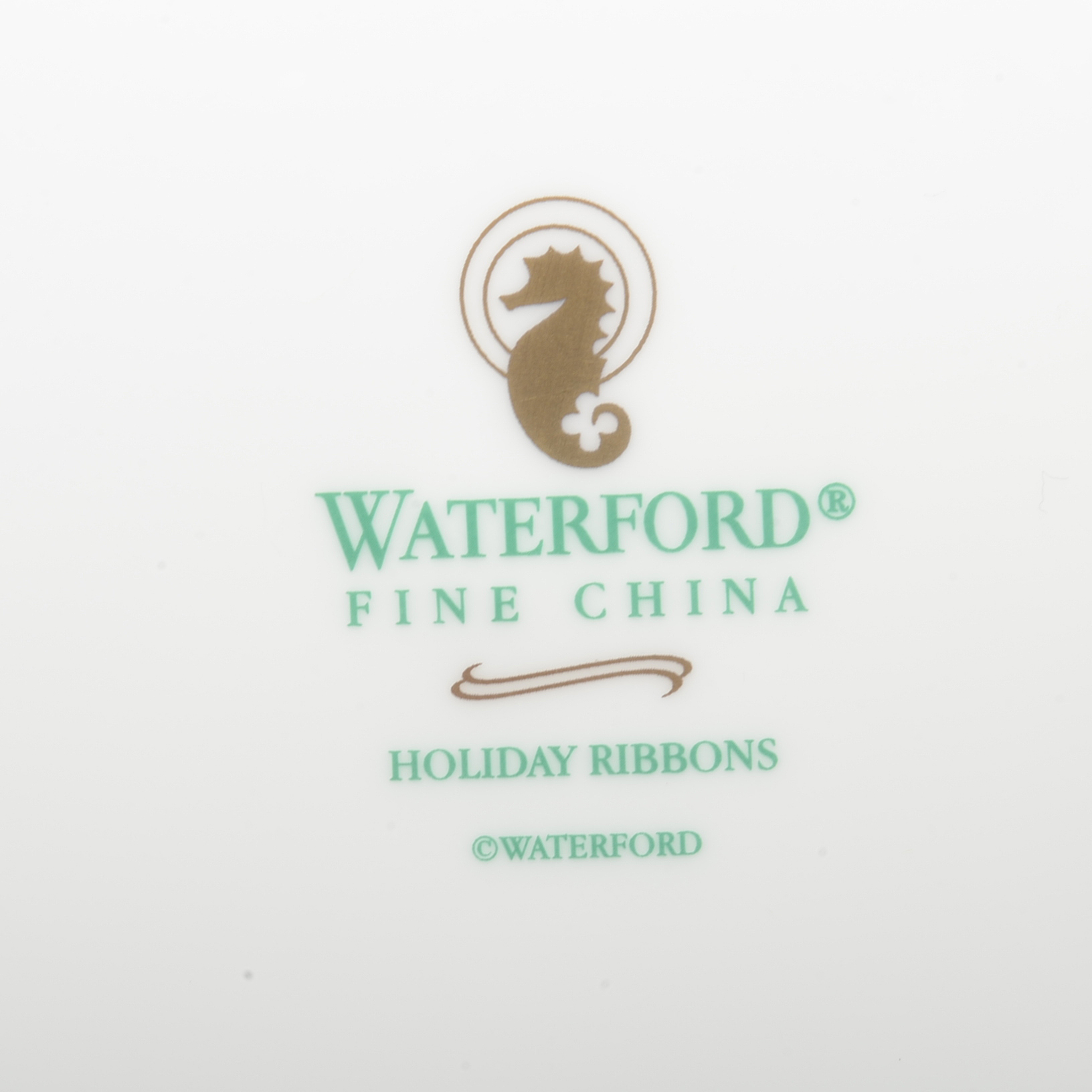 Waterford "Holiday Ribbons" China Place Setting for Six