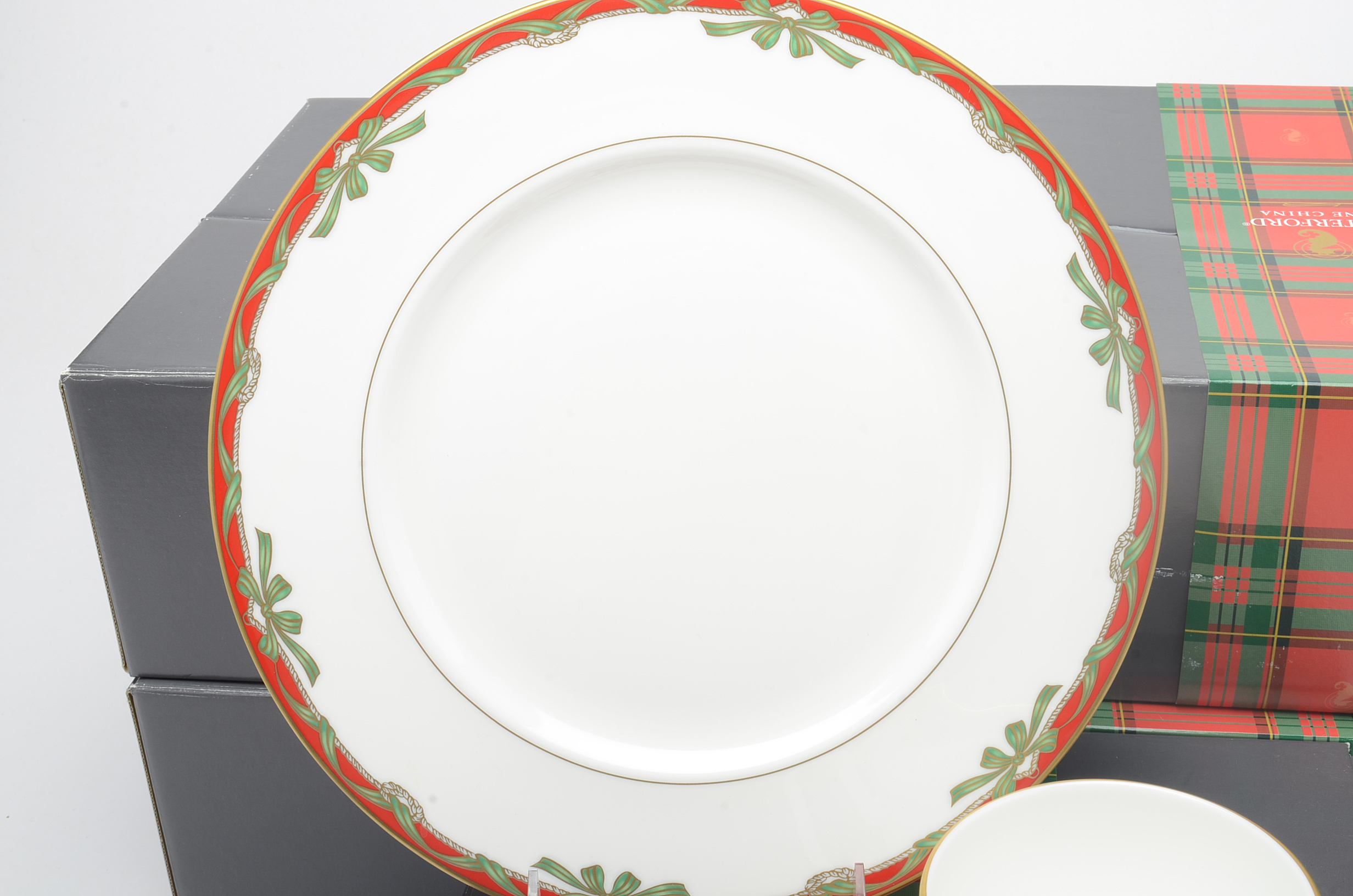 Waterford "Holiday Ribbons" China Place Setting for Six
