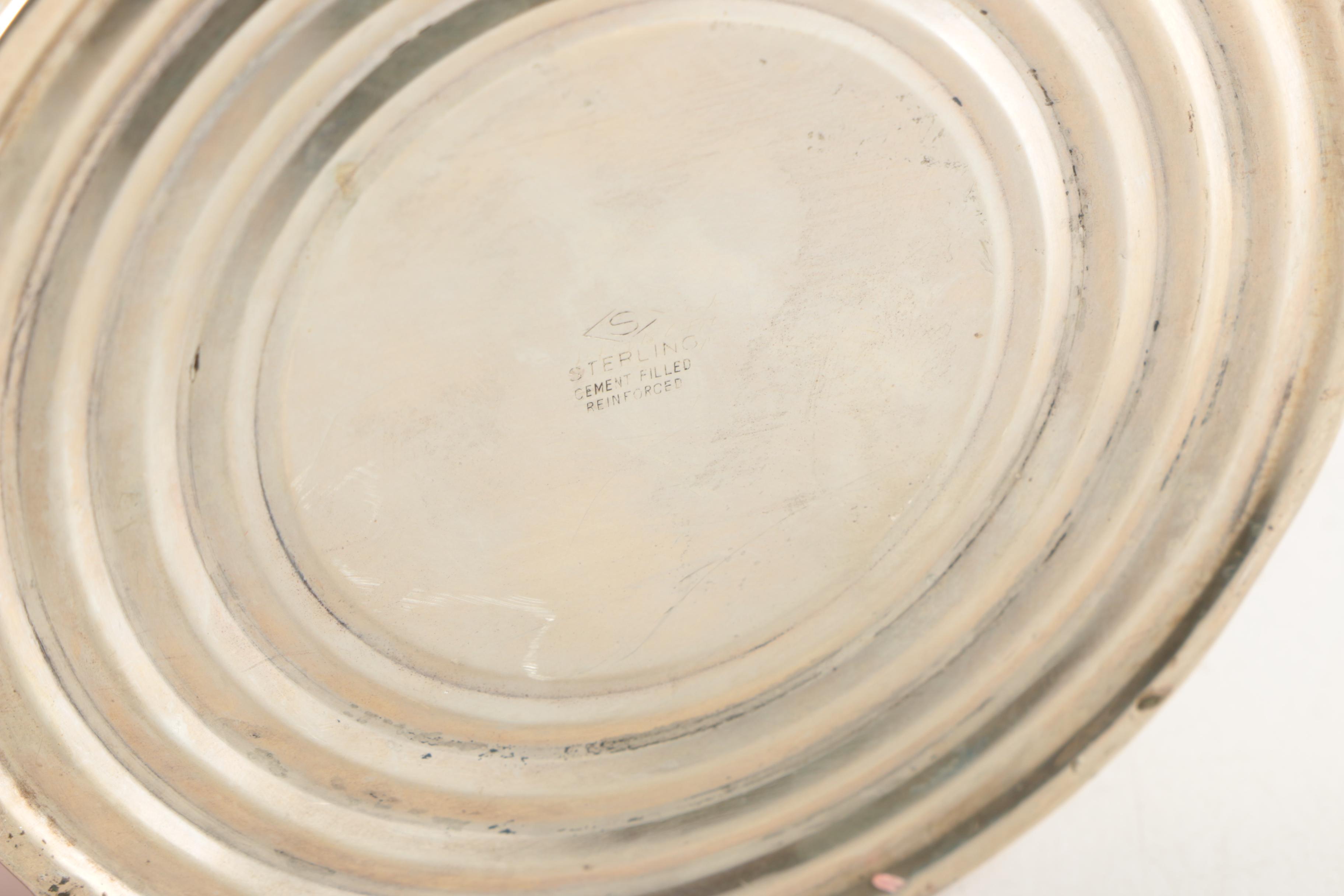 Duchin Creation Weighted Sterling Candleholder with Additional Décor