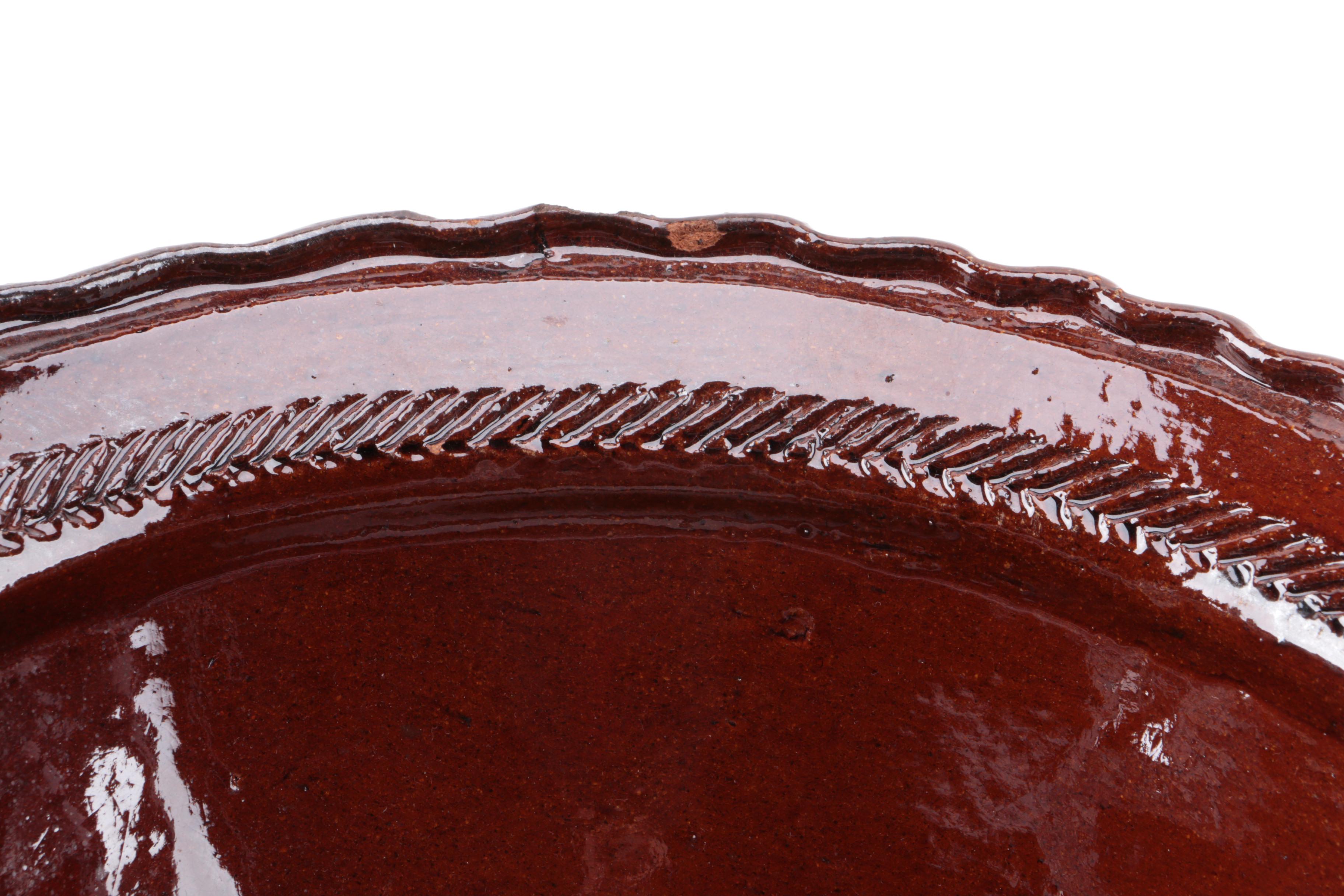 Decorative Mexican Handled Pottery Bowl