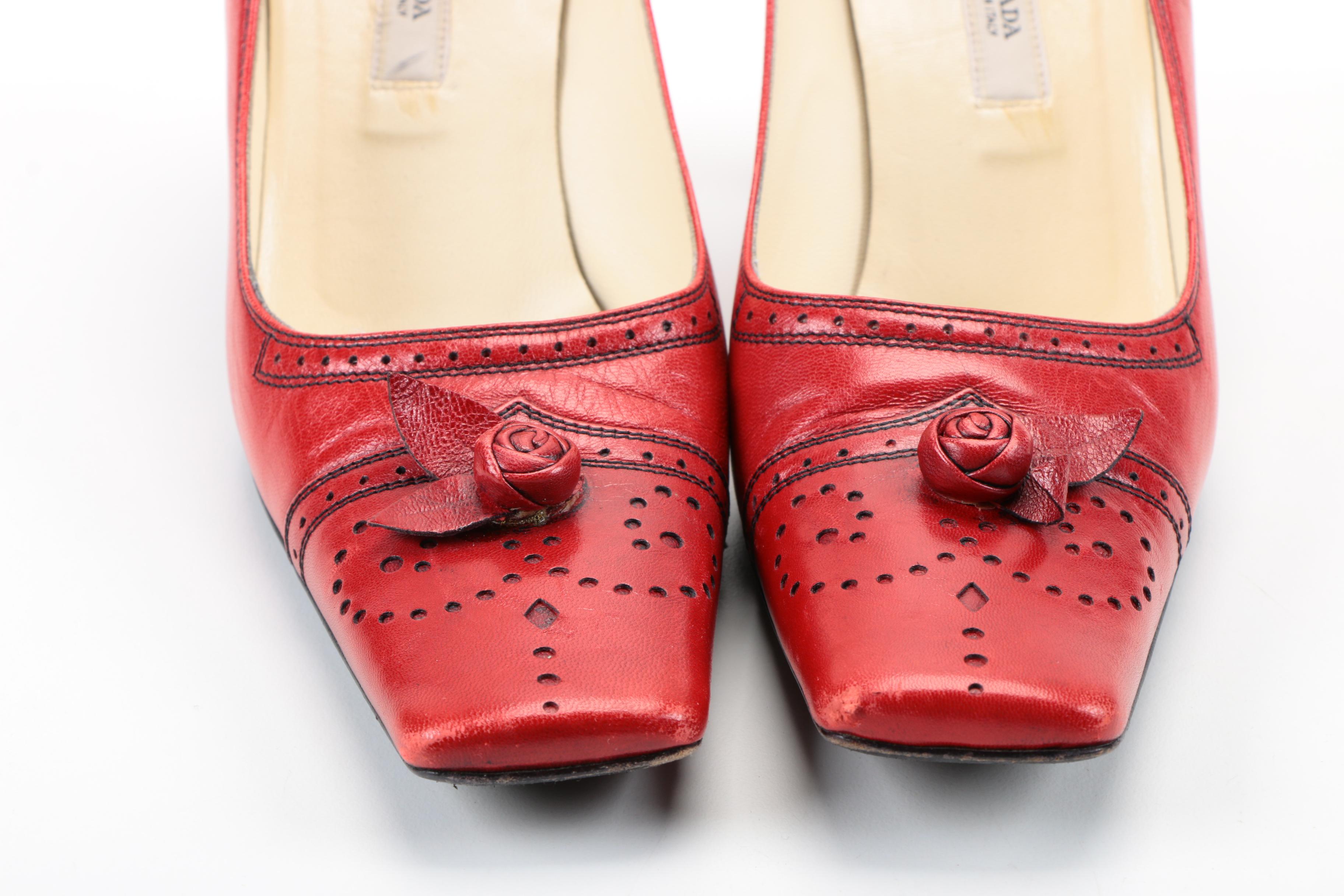 Prada Leather Pumps