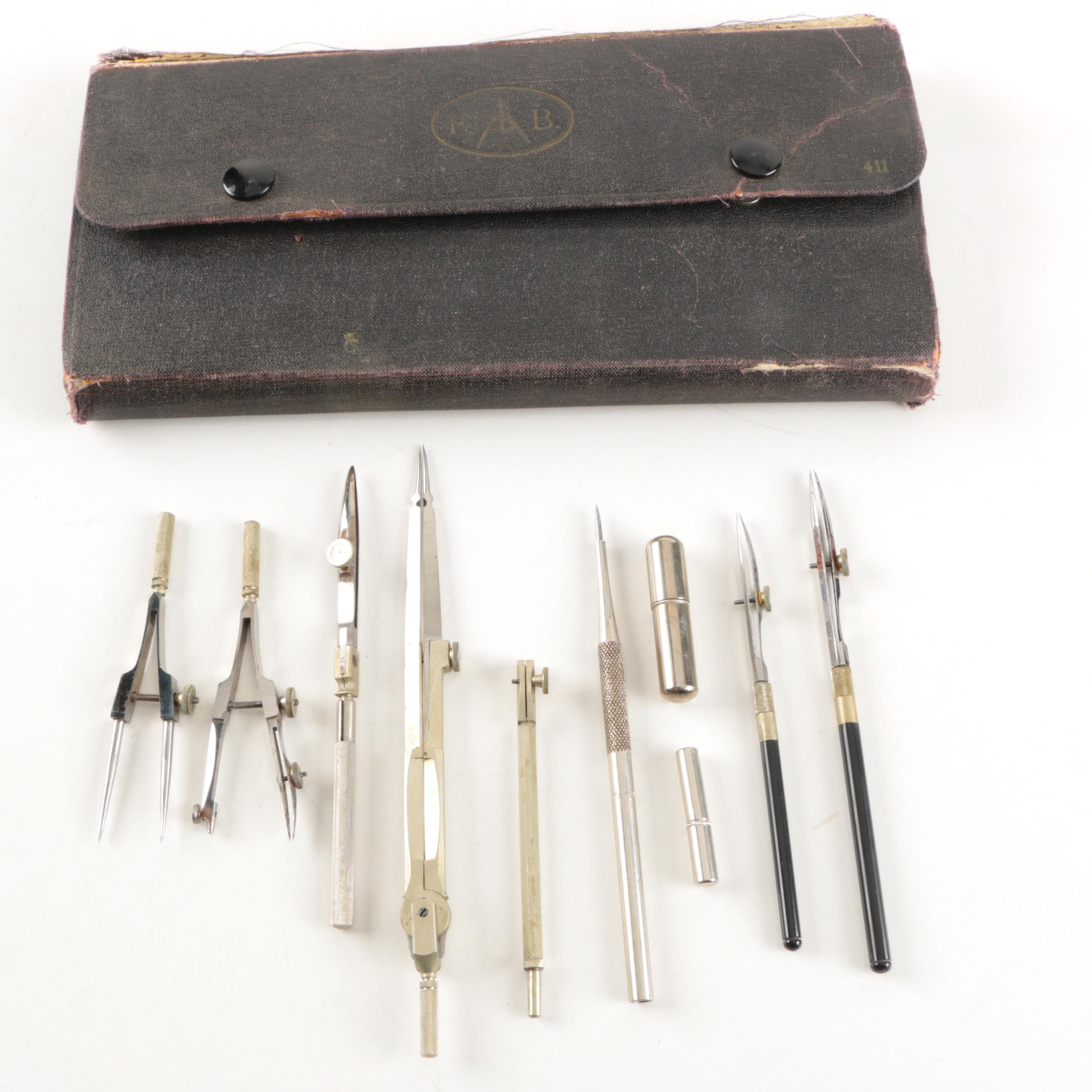 Vintage Pencil Compass Set