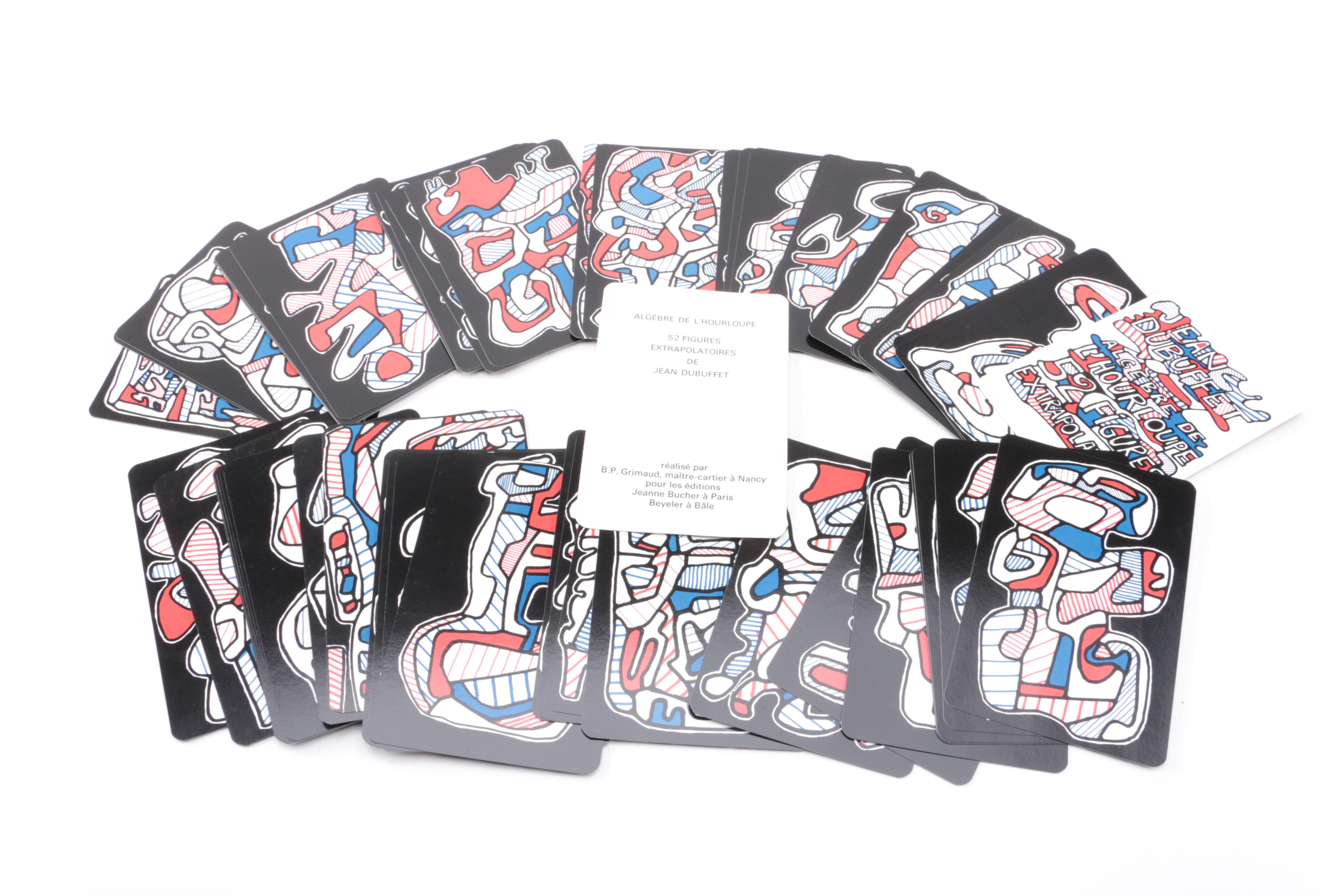 Jean Dubuffet Set of Printed Cards on Paper "52 Figures Extrapolatoires"