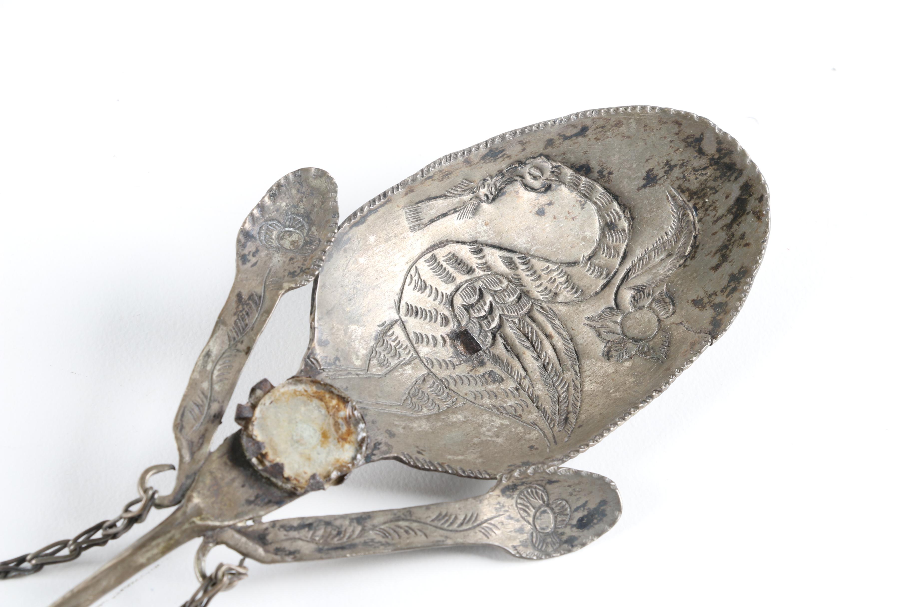 Antique Metal Chatelaine