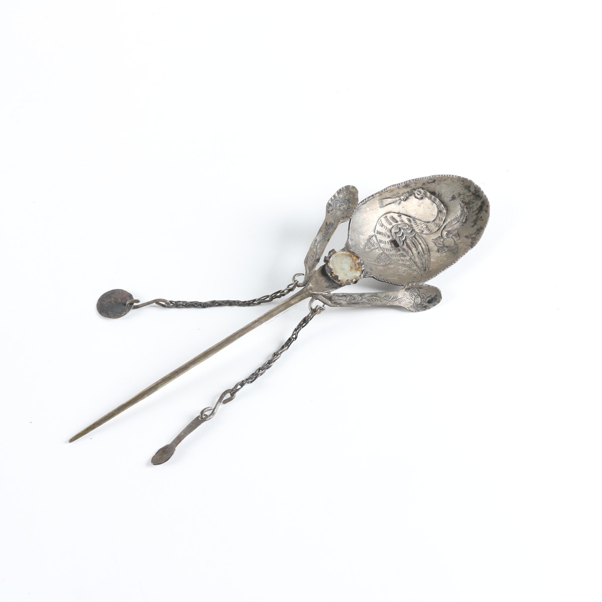 Antique Metal Chatelaine